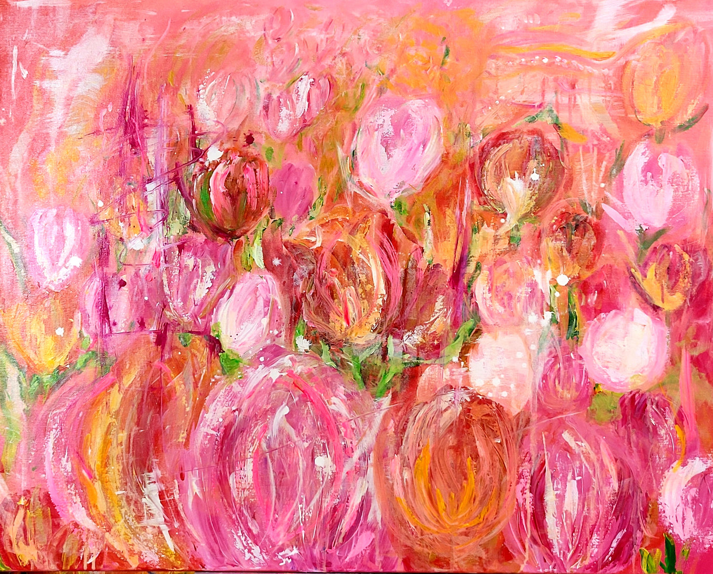 Field of tulips, 80x100 cm