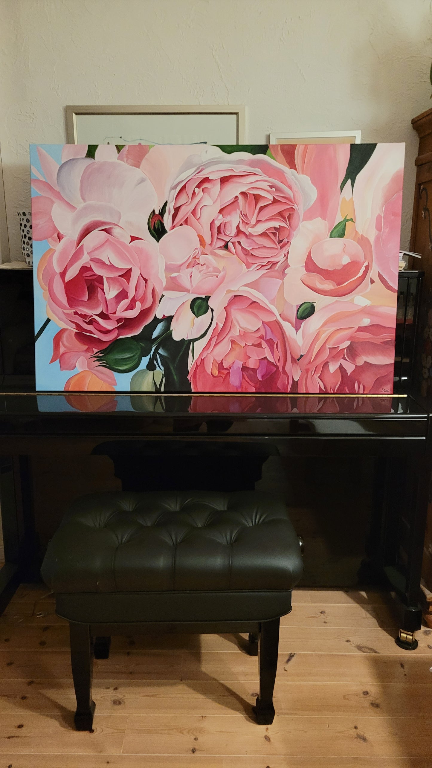 Abundancia de rosas trepadoras, 80x120 cm