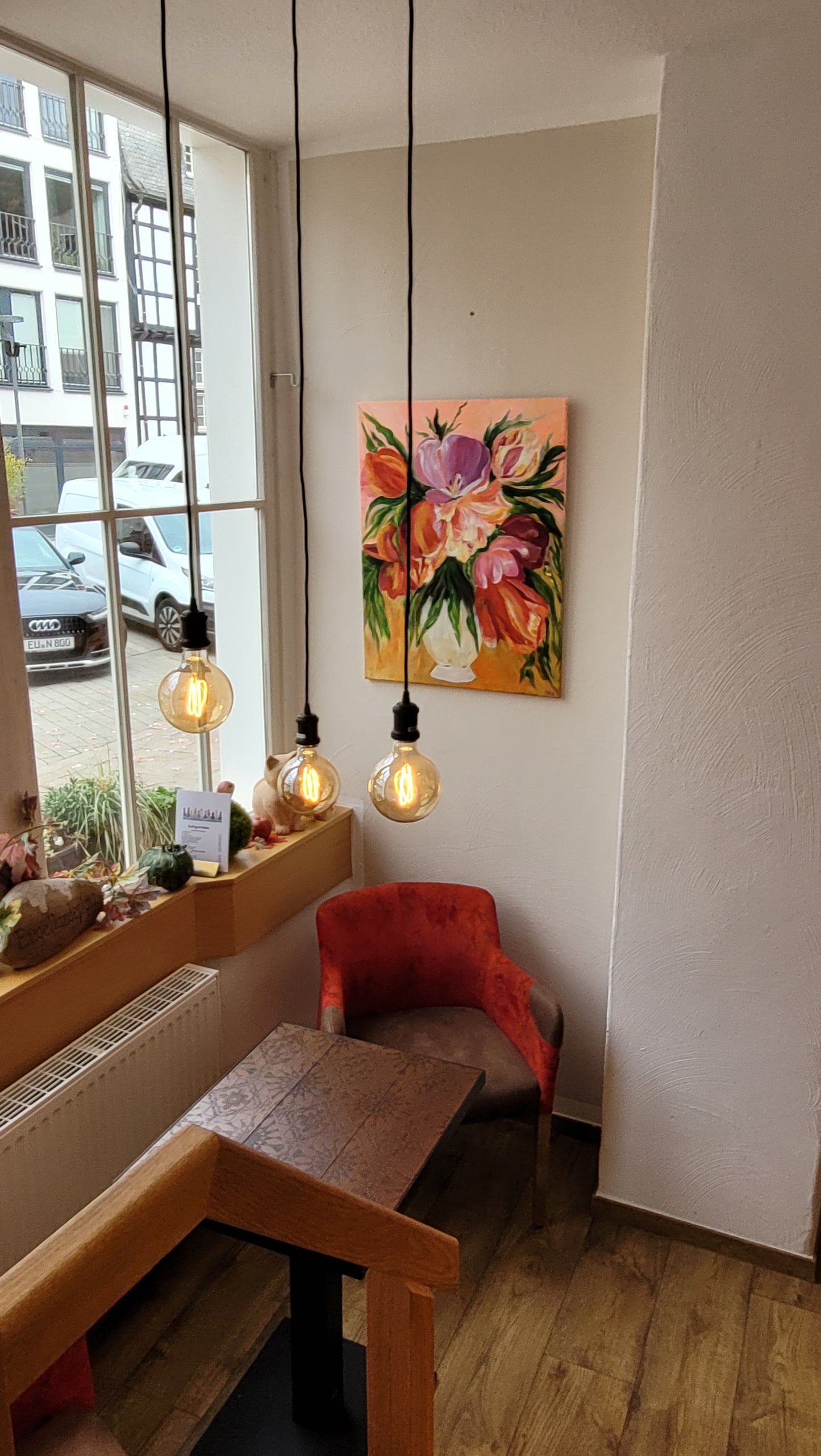 Tulips in a vase, 70x50 cm