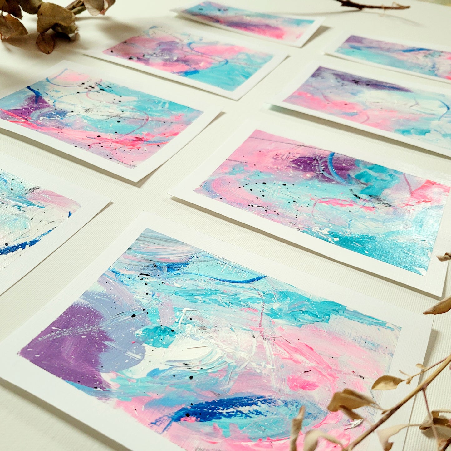 Sea Space Series I-VIII, 13x18 cm
