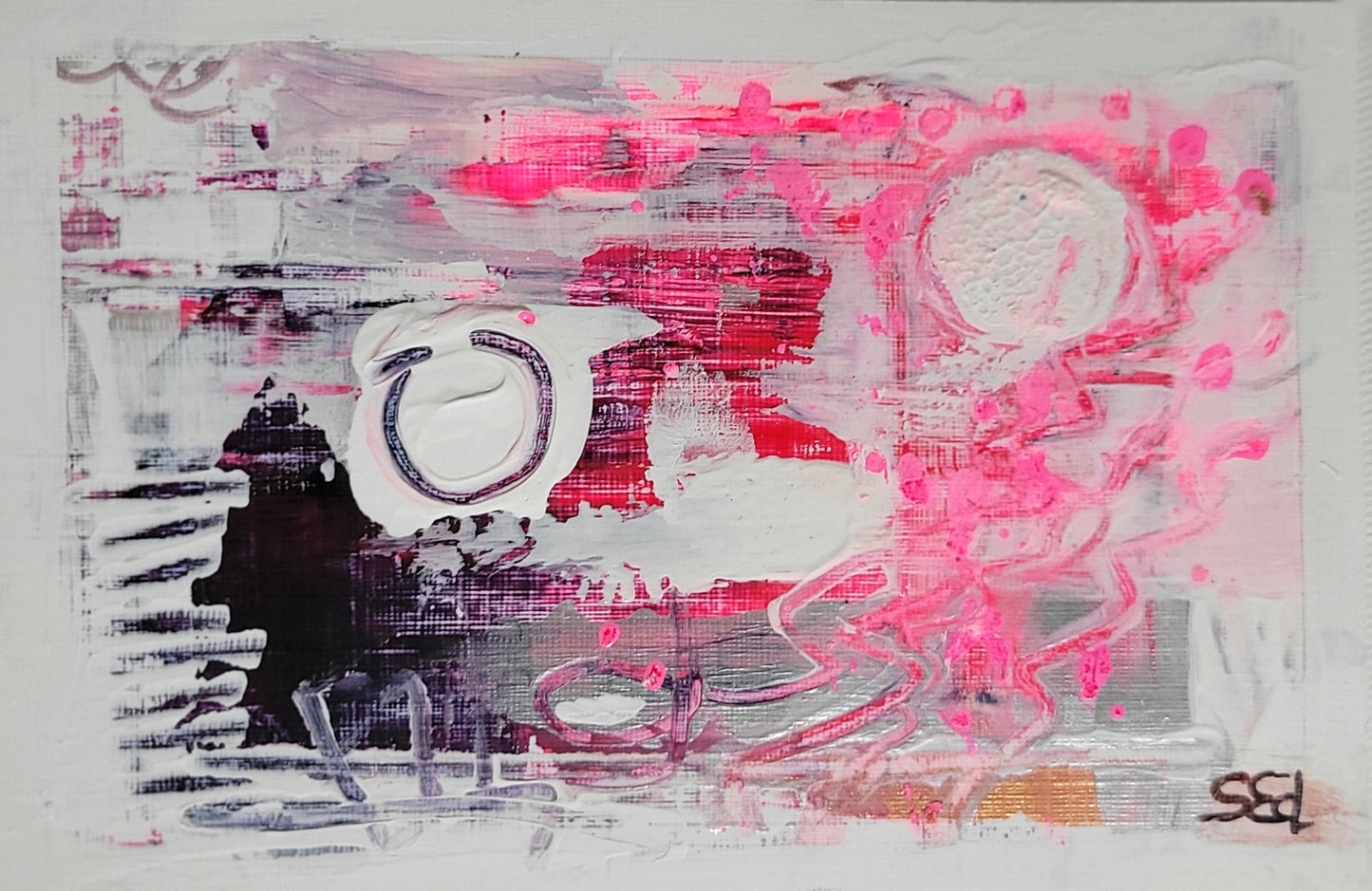 'Paisaje rosa', 10x15 cm