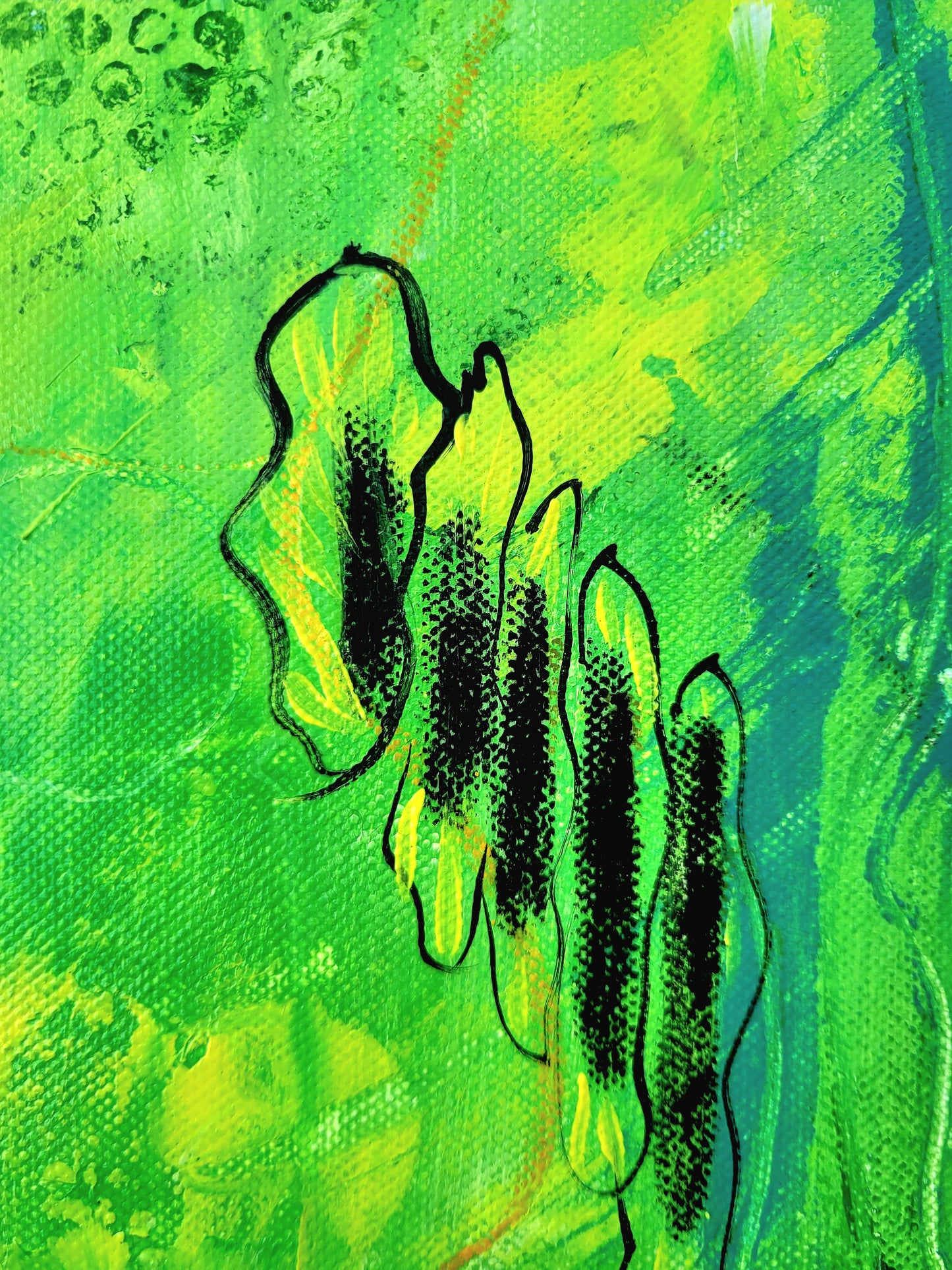 Dive into green, 80x60 cm