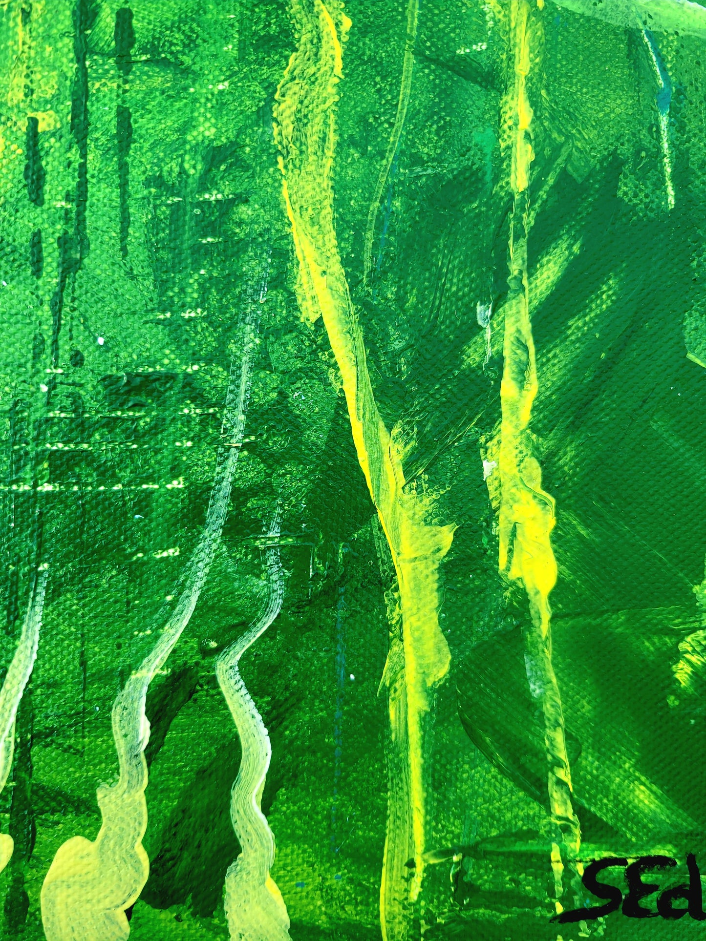 Dive into green, 80x60 cm
