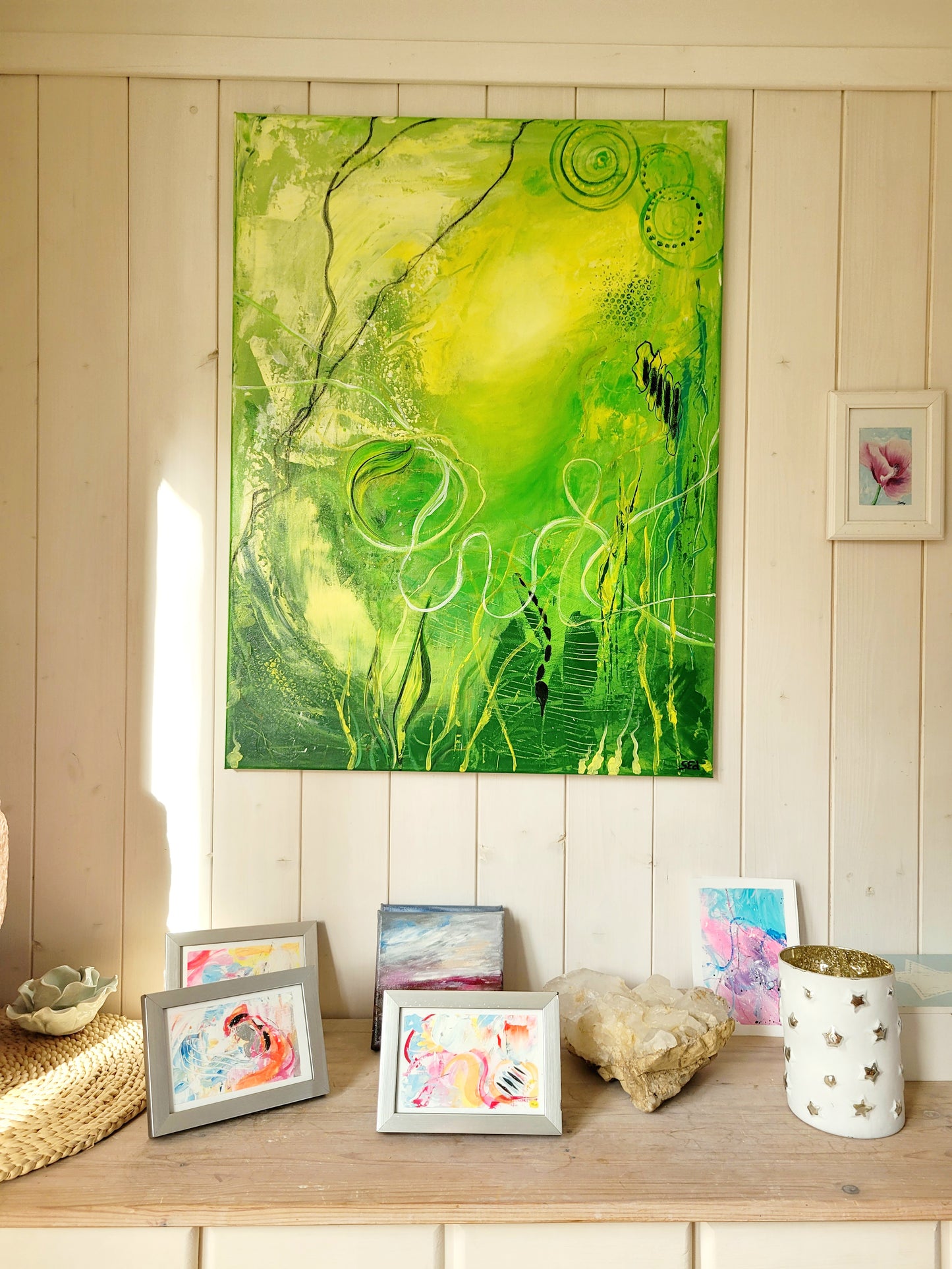 Dive into green, 80x60 cm