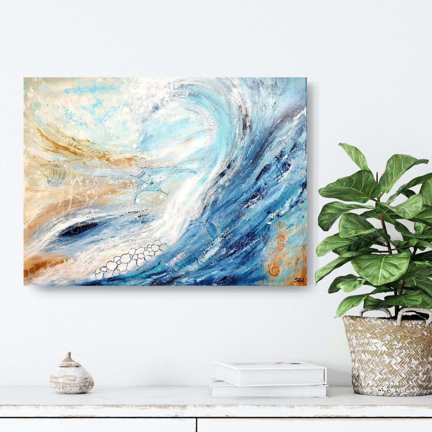 The sea is watching you, 60x80cm