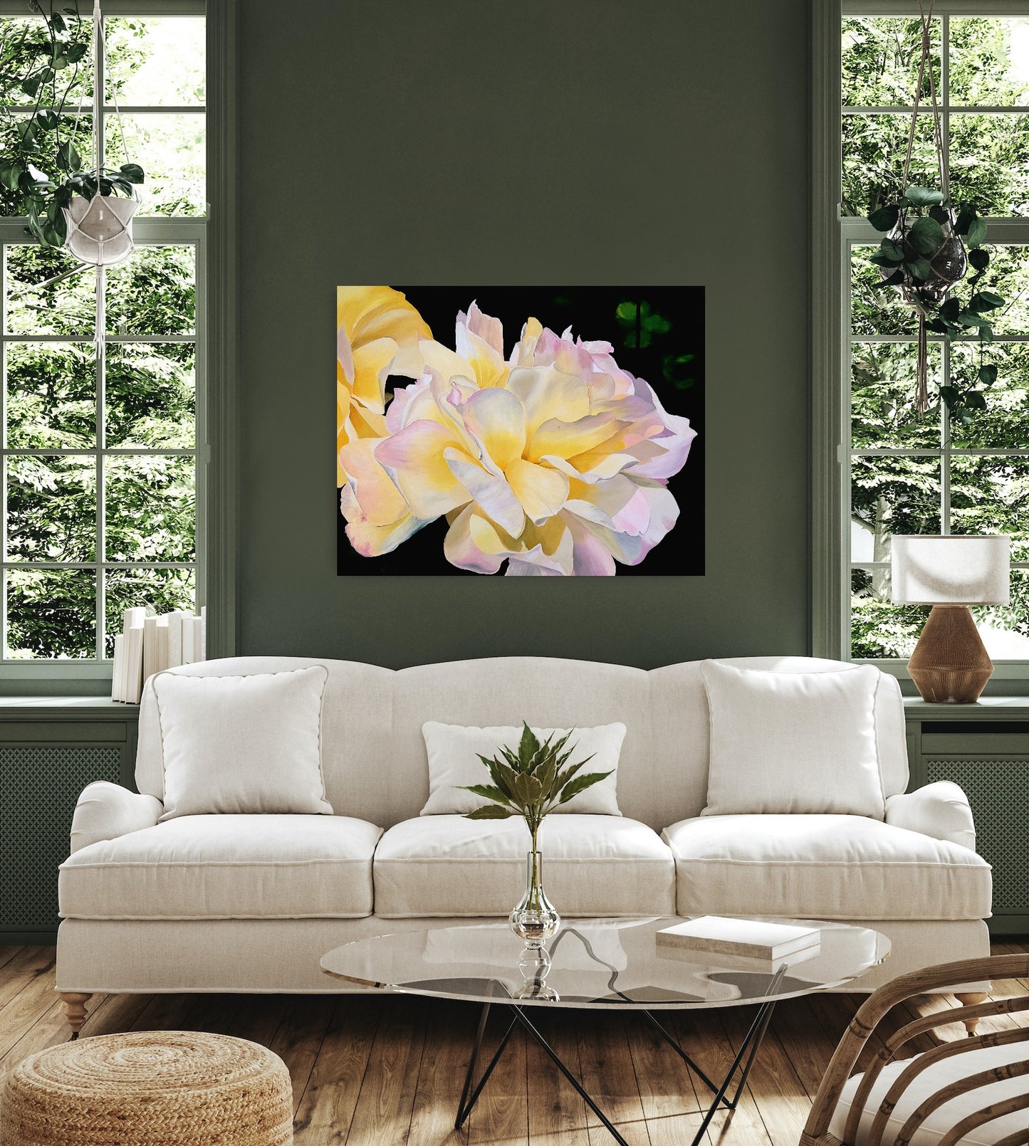 Yellow rose, 80x100cm