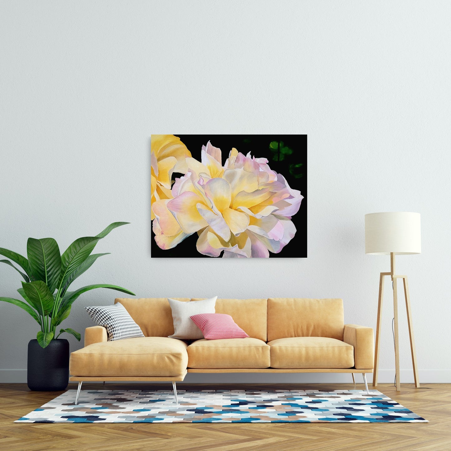 Yellow rose, 80x100cm
