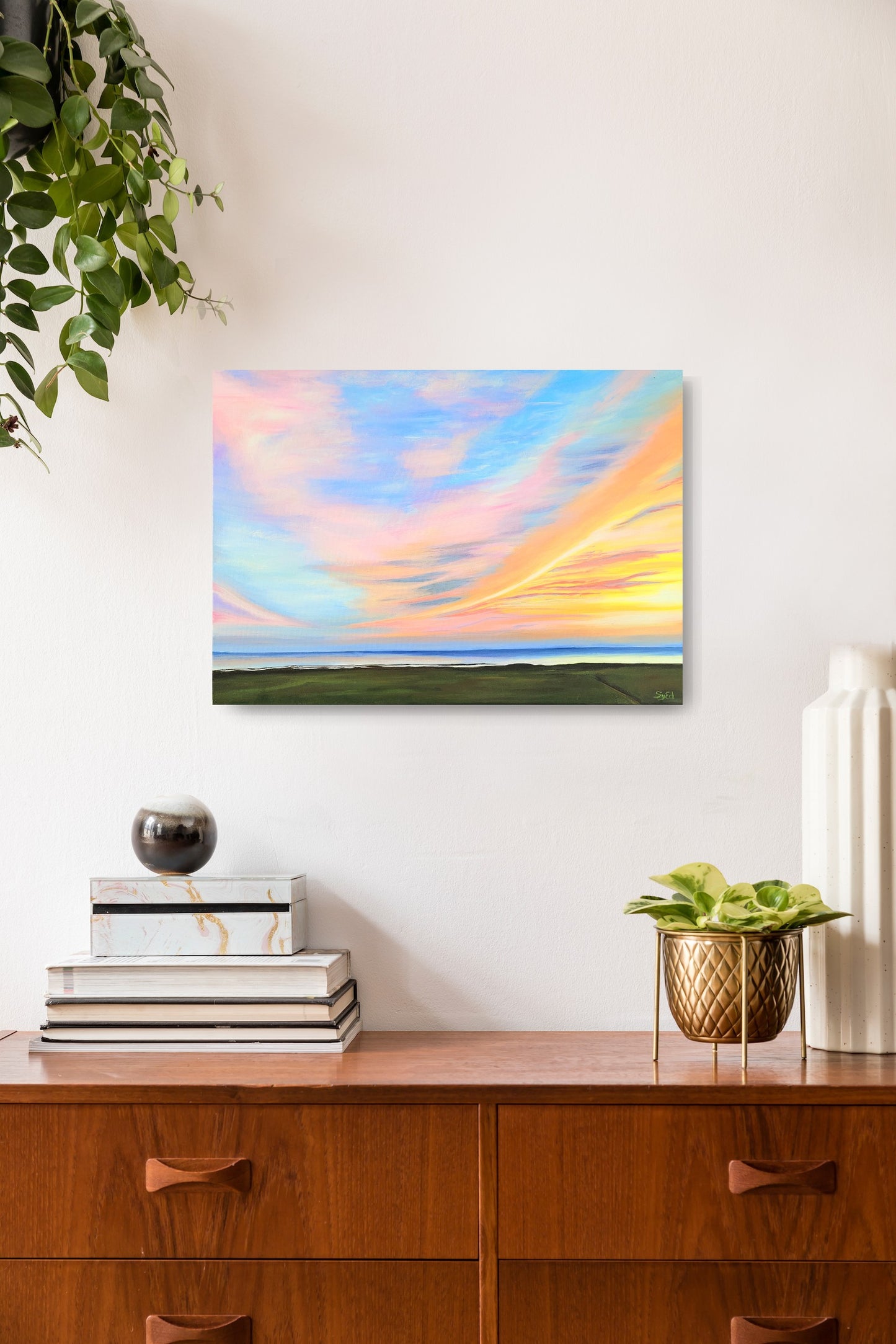 On Atlantic shores, 50x70 cm