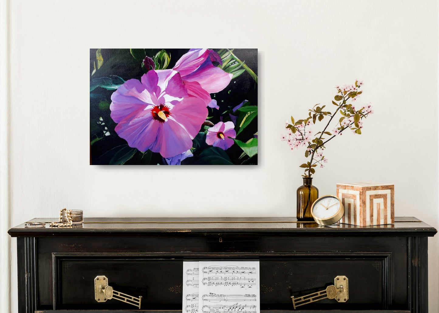 'Sueño de hibisco', 50x70cm