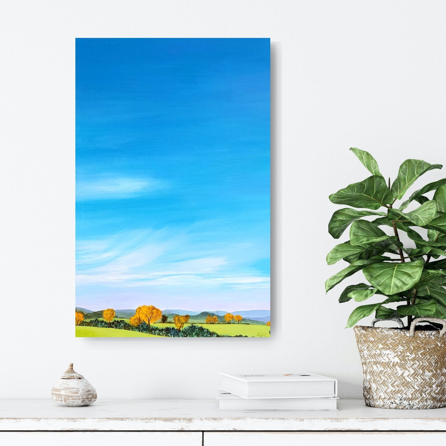 Landscape towards Aachen, 40x60 cm
