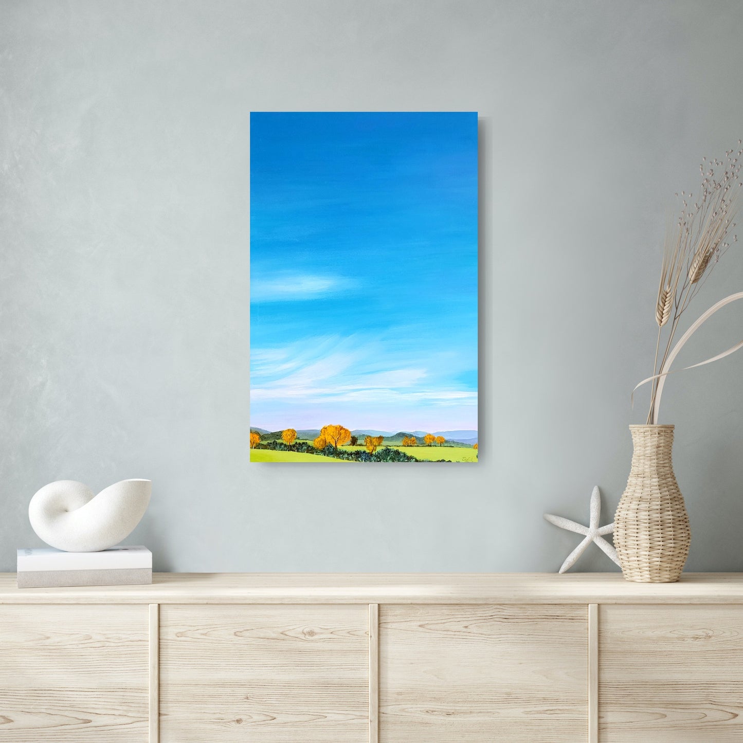 Landscape towards Aachen, 40x60 cm