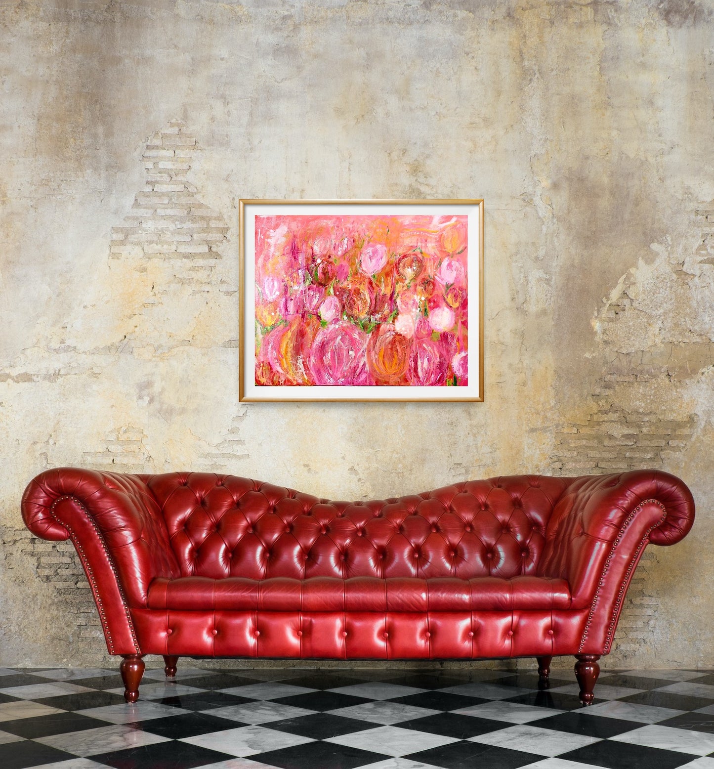 Field of tulips, 80x100 cm