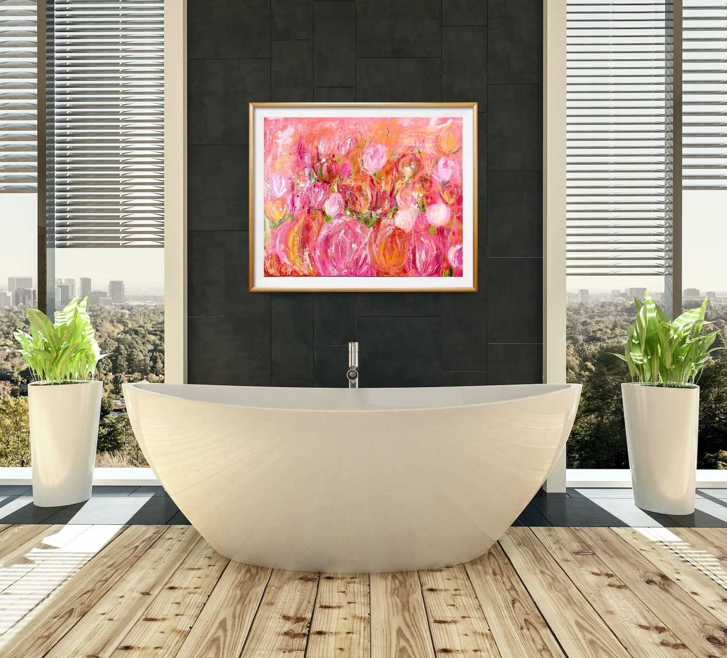 Field of tulips, 80x100 cm