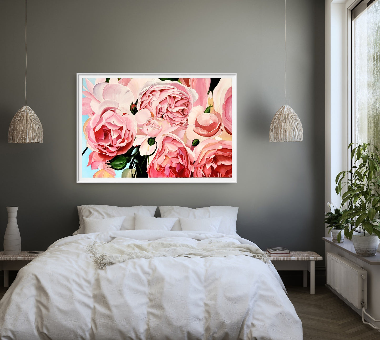 Abundancia de rosas trepadoras, 80x120 cm