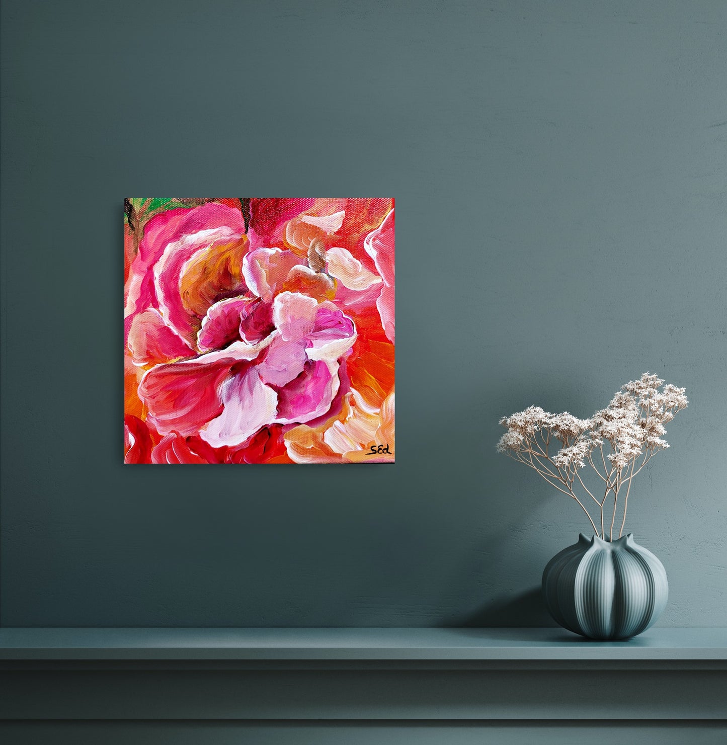 Valentine bloom I, 20x20 cm