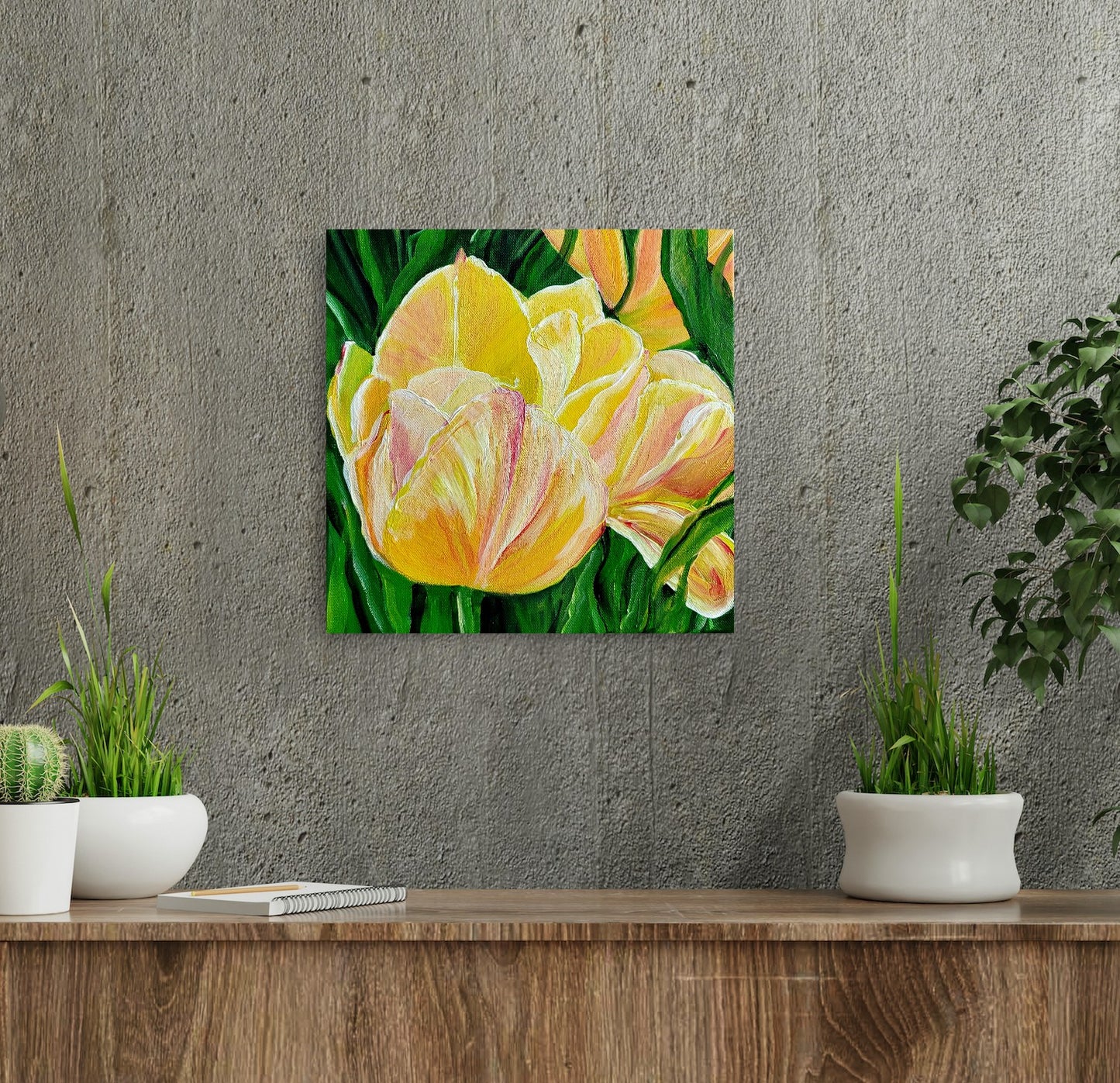 Valentine tulip, 30x30 cm