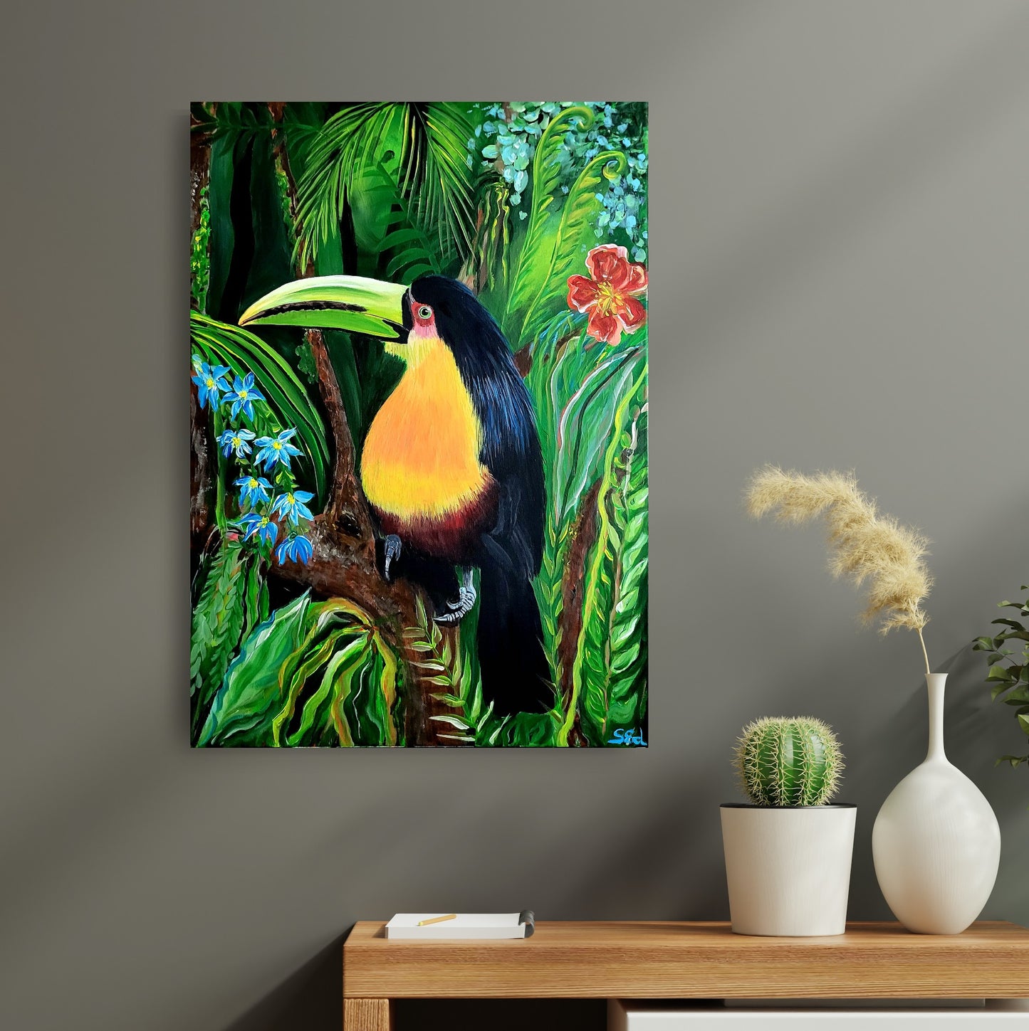 Jungle tucan, 70x50 cm