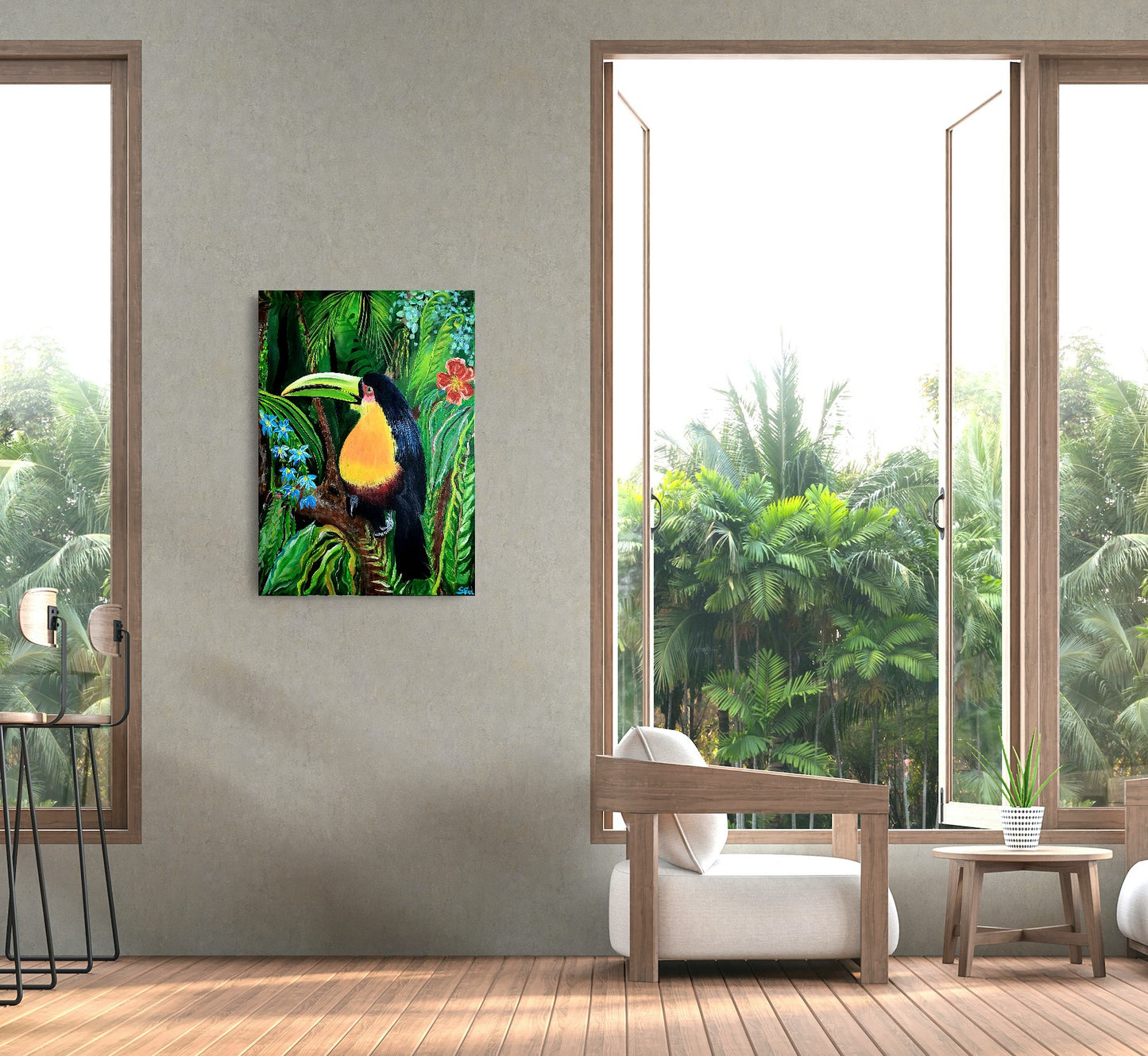 Jungle tucan, 70x50 cm