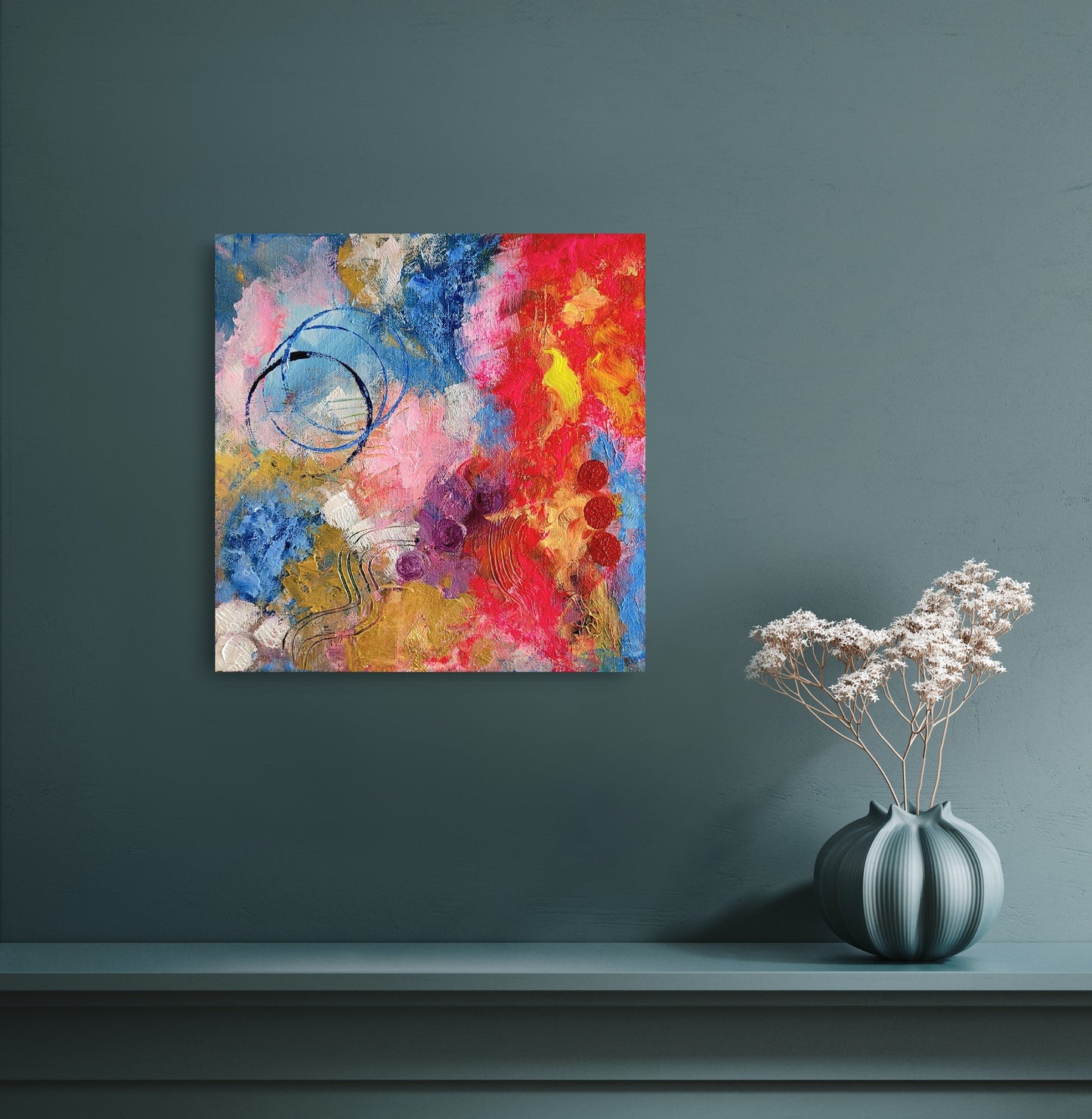 Colorful sky, 30x30cm