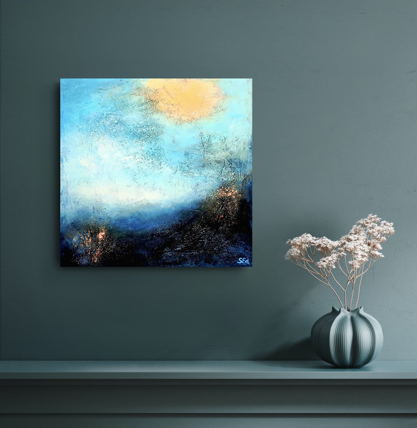 Moors and valleys I-III, 40x40cm each