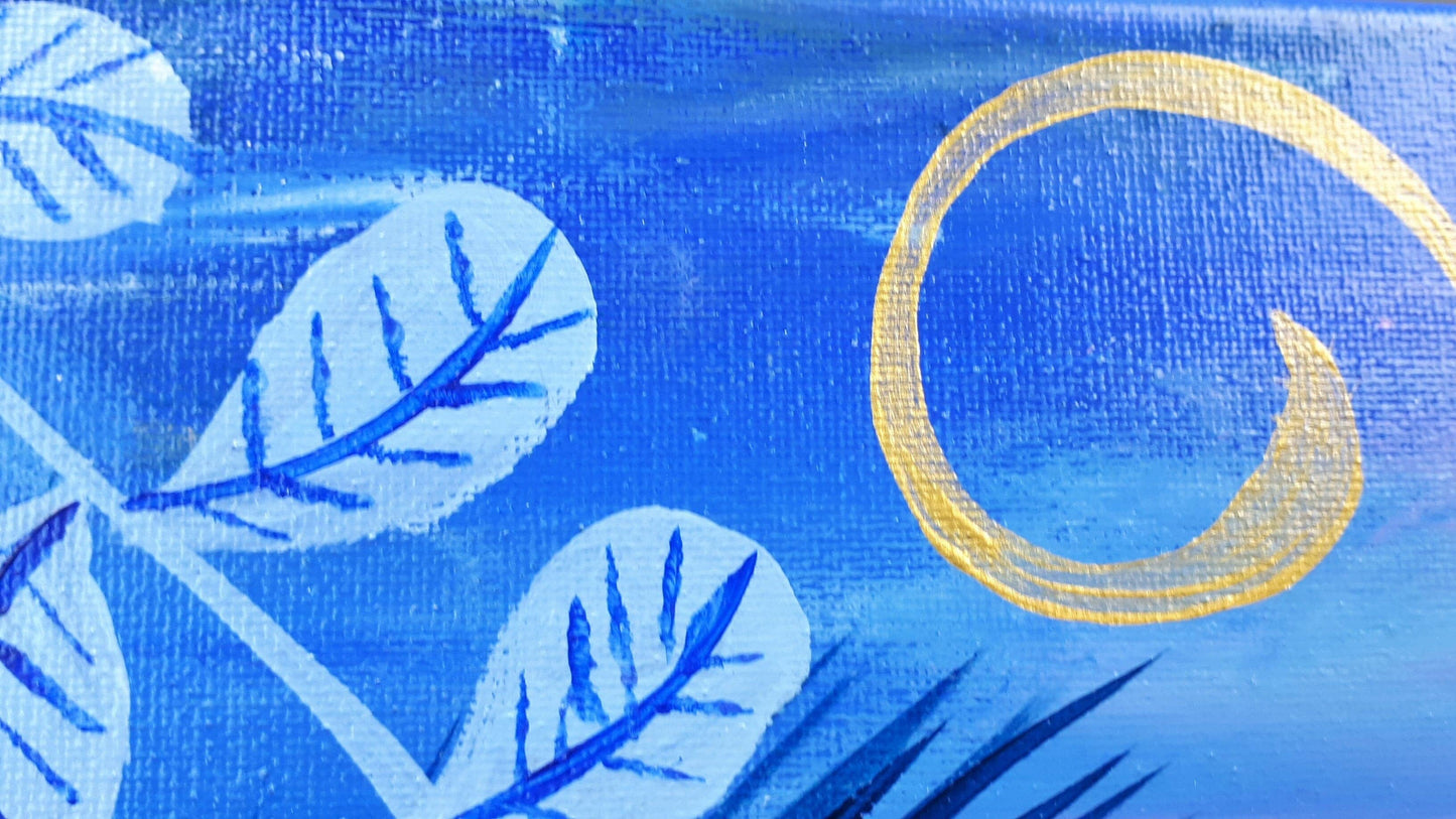 Blue jungle I, 40x40 cm Kunst & Unterhaltung sylviaeder-art