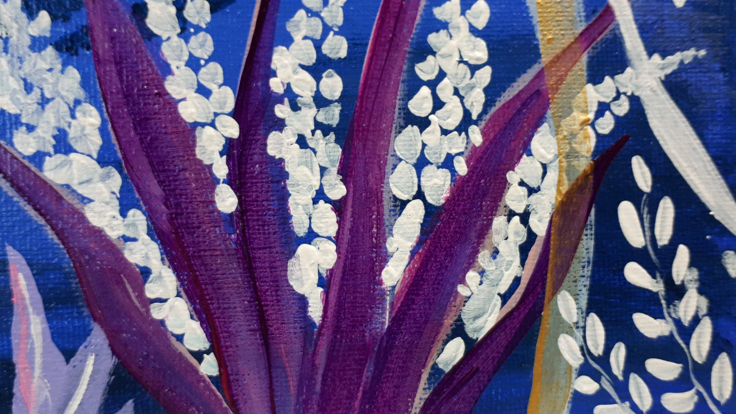 Blue jungle I, 40x40 cm Kunst & Unterhaltung sylviaeder-art