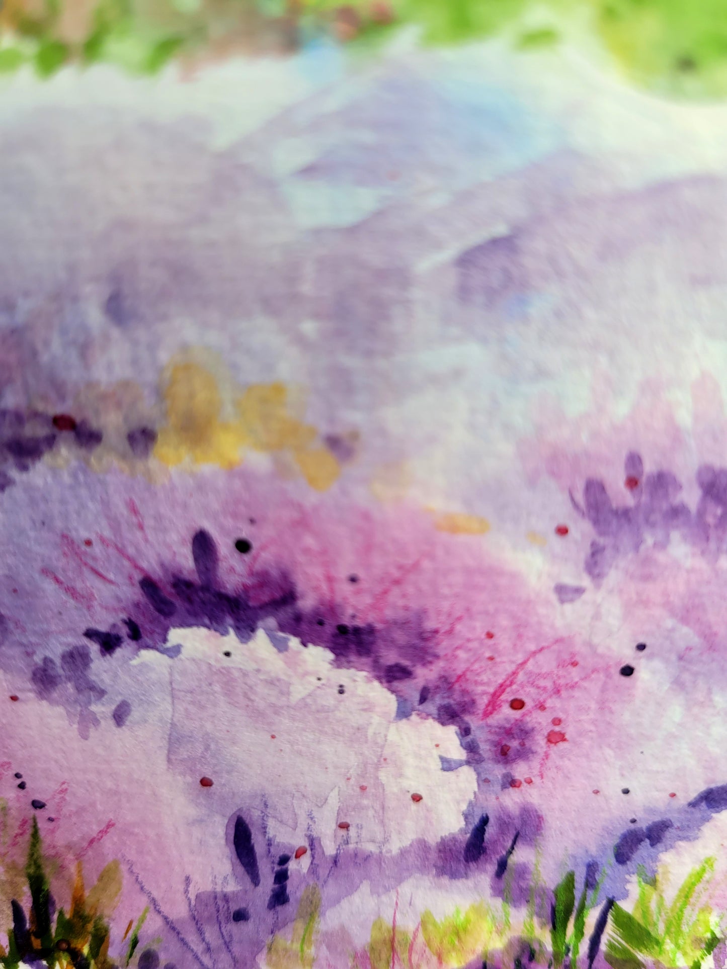 Watercolor ´Lavender dreams´ 15x20 cm