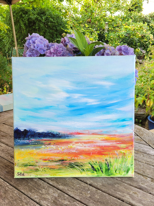 ´Poppy field´, 30x30 cm
