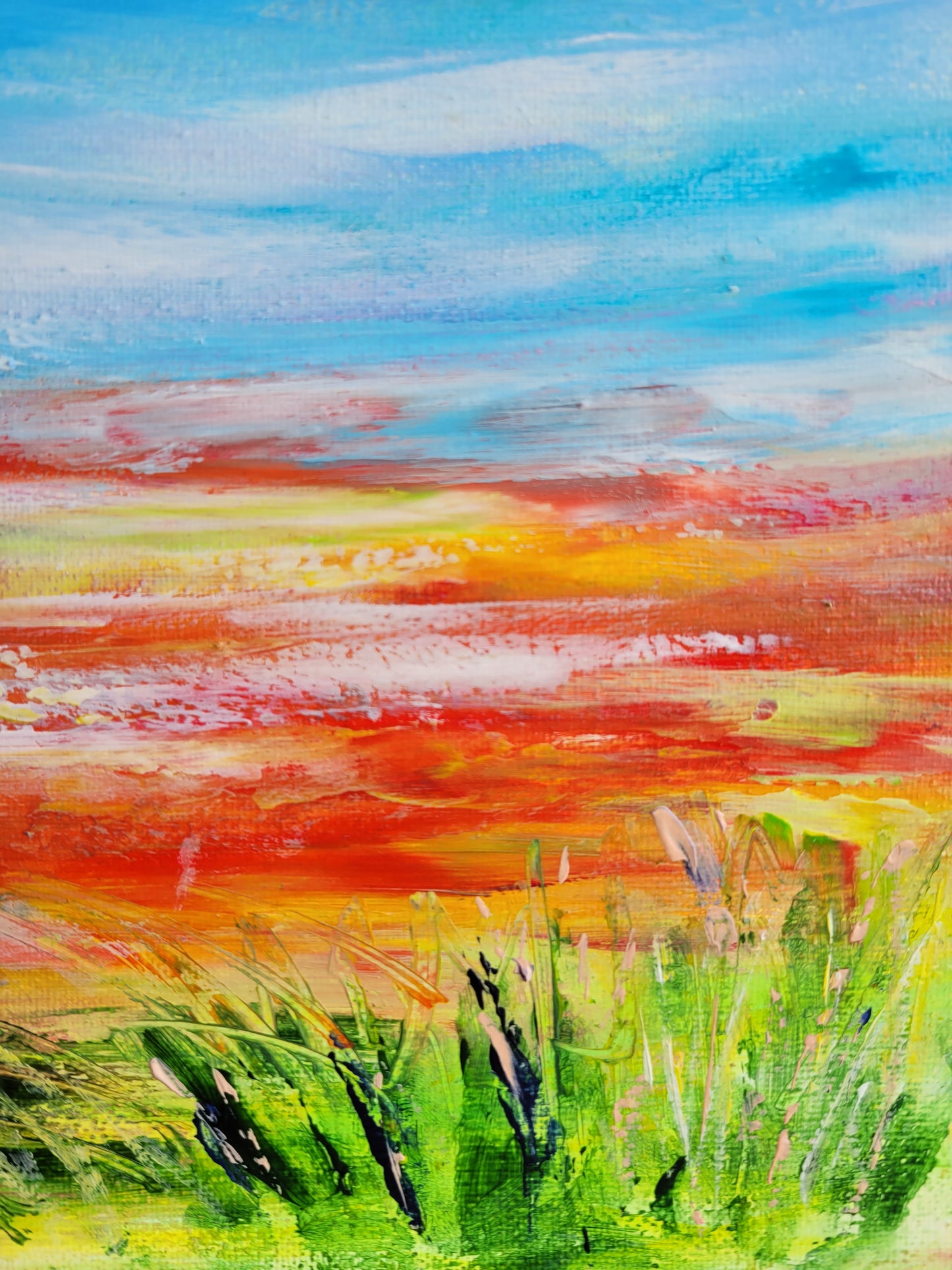 ´Poppy field´, 30x30 cm