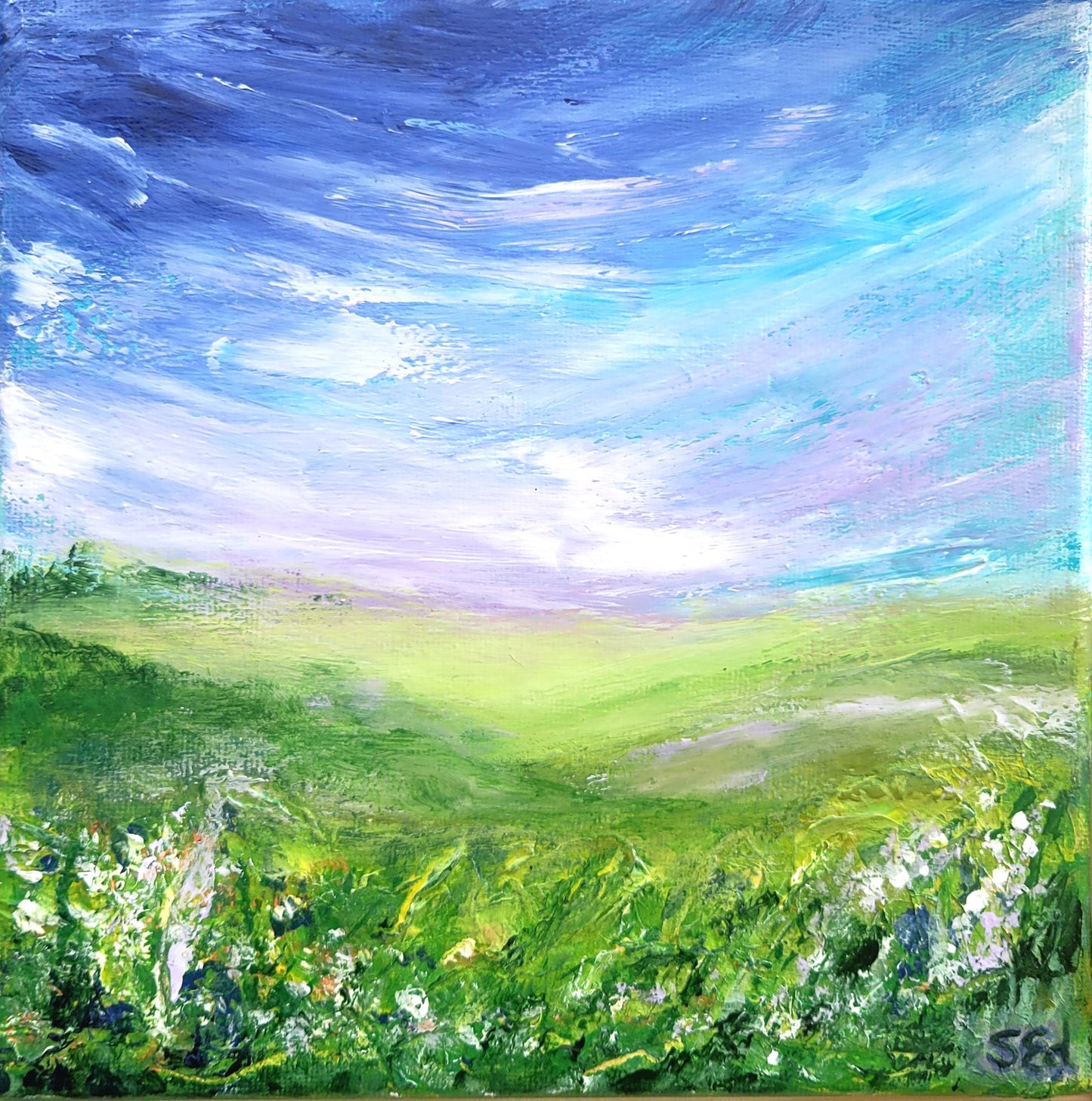 ´Eifel meadows´, 20x20 cm