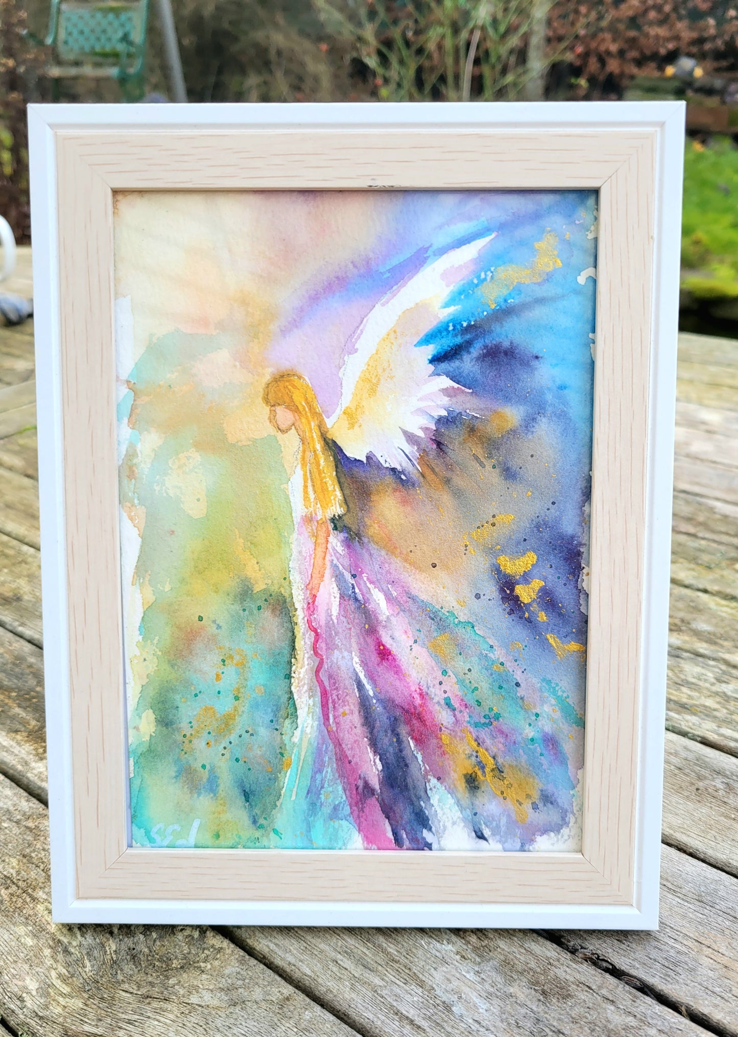 Aquarell Engel des Neubeginns, 18x13cm