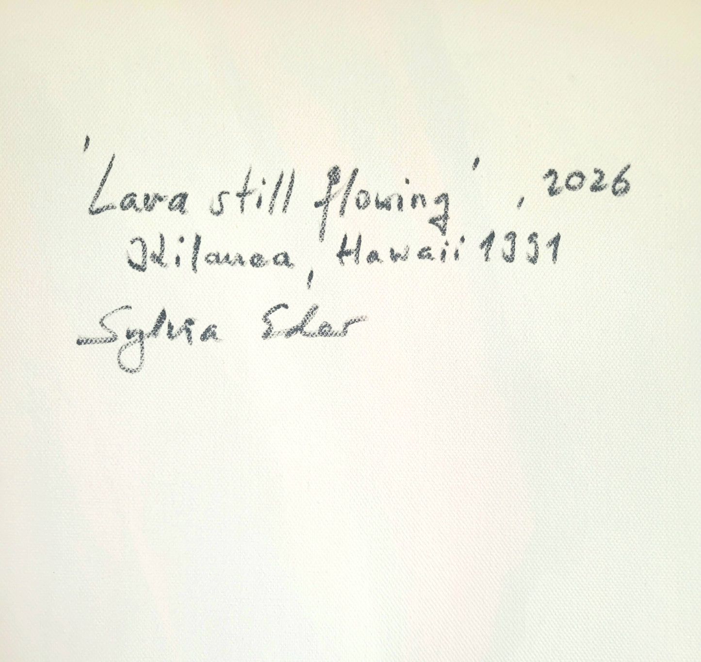 ´Kilauea lava flow´, 80x40 cm