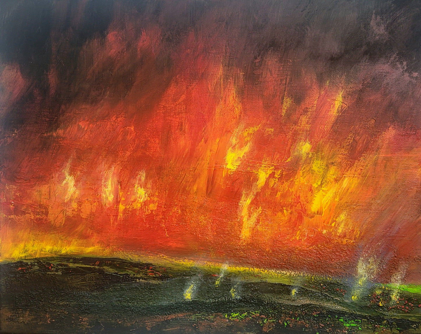 Eifel is burning, 40x50 cm