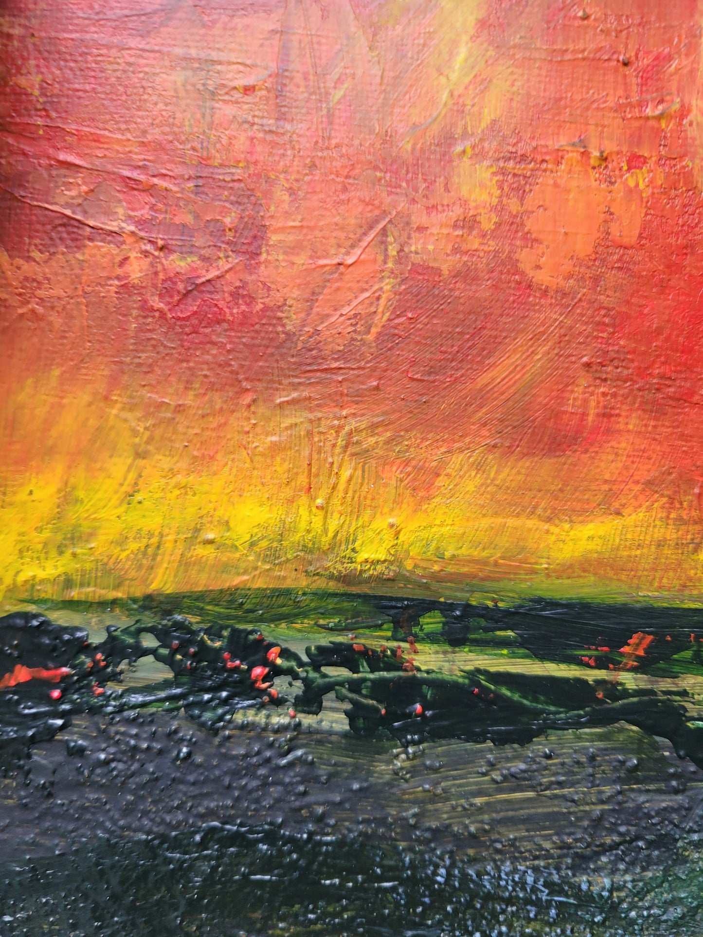 Eifel is burning, 40x50 cm