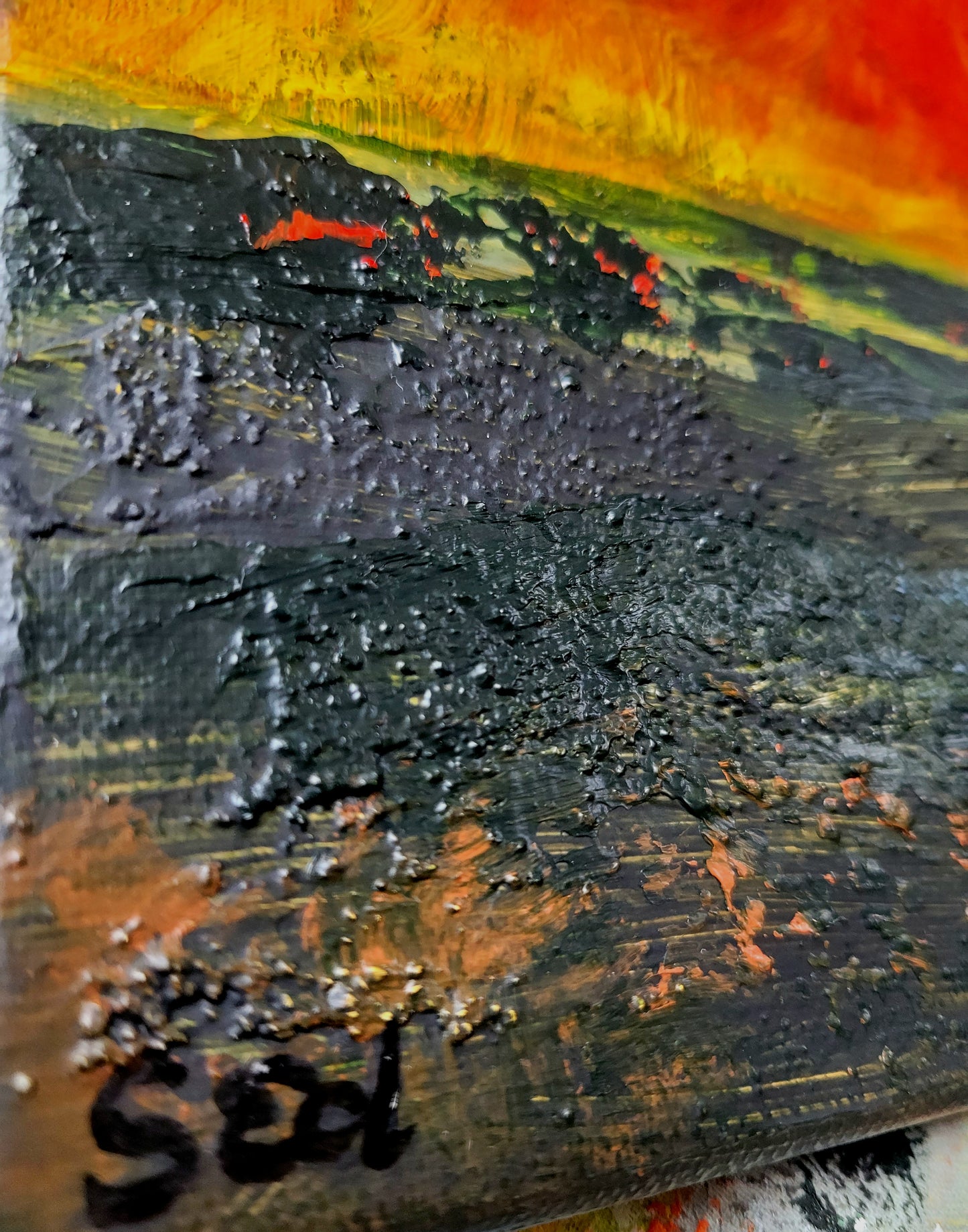 Eifel is burning, 40x50 cm