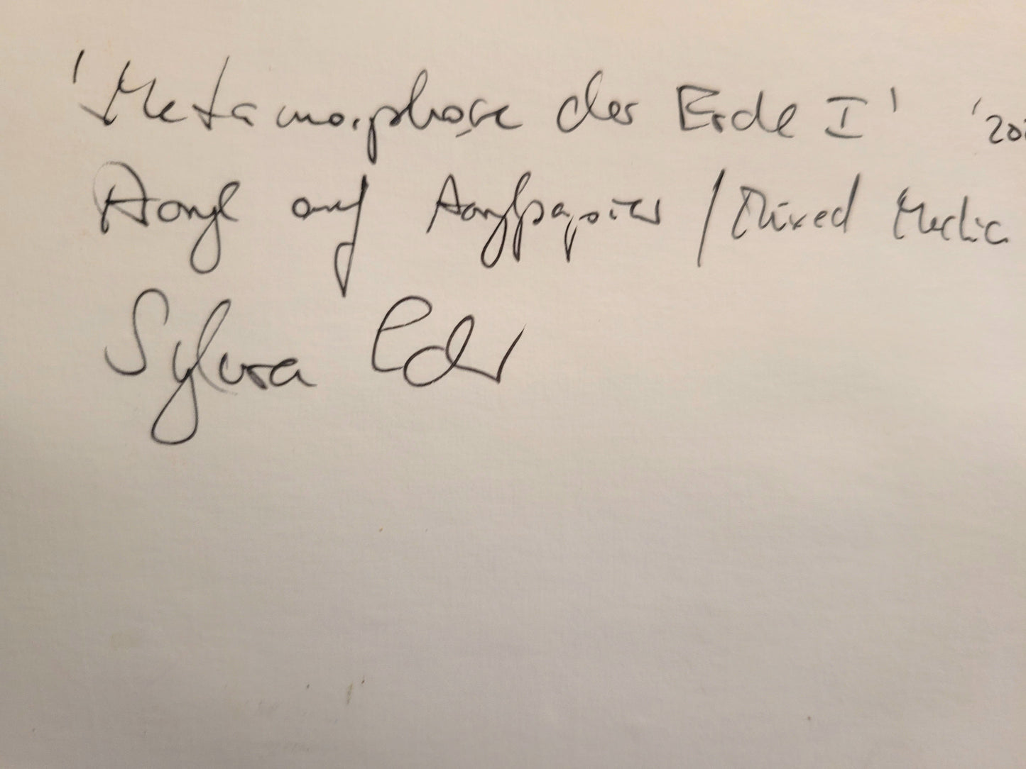 ´Metamorphosis of the earth´, Set of three each 24x18 cm
