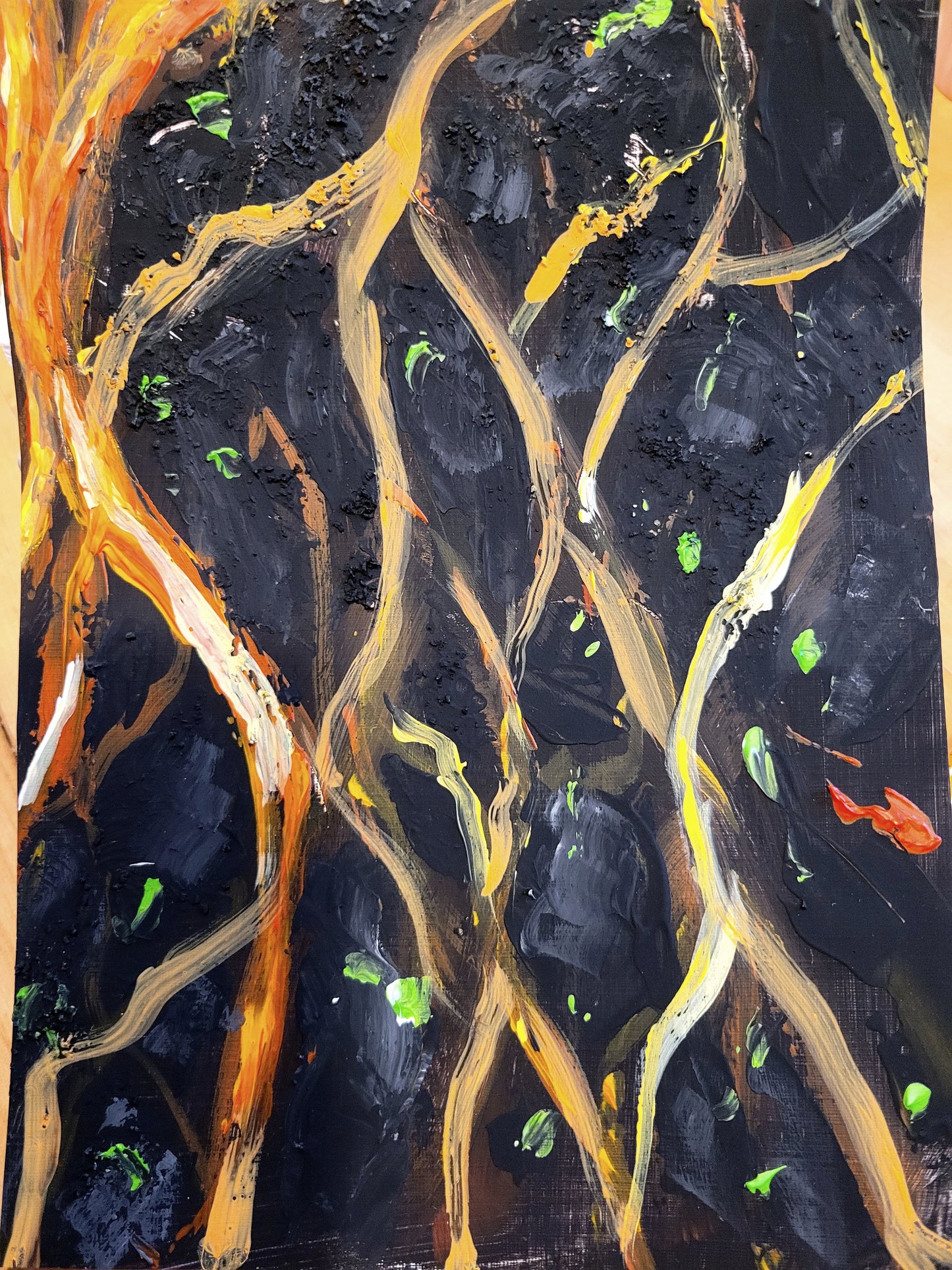 ´Metamorphosis of the earth´, Set of three each 24x18 cm