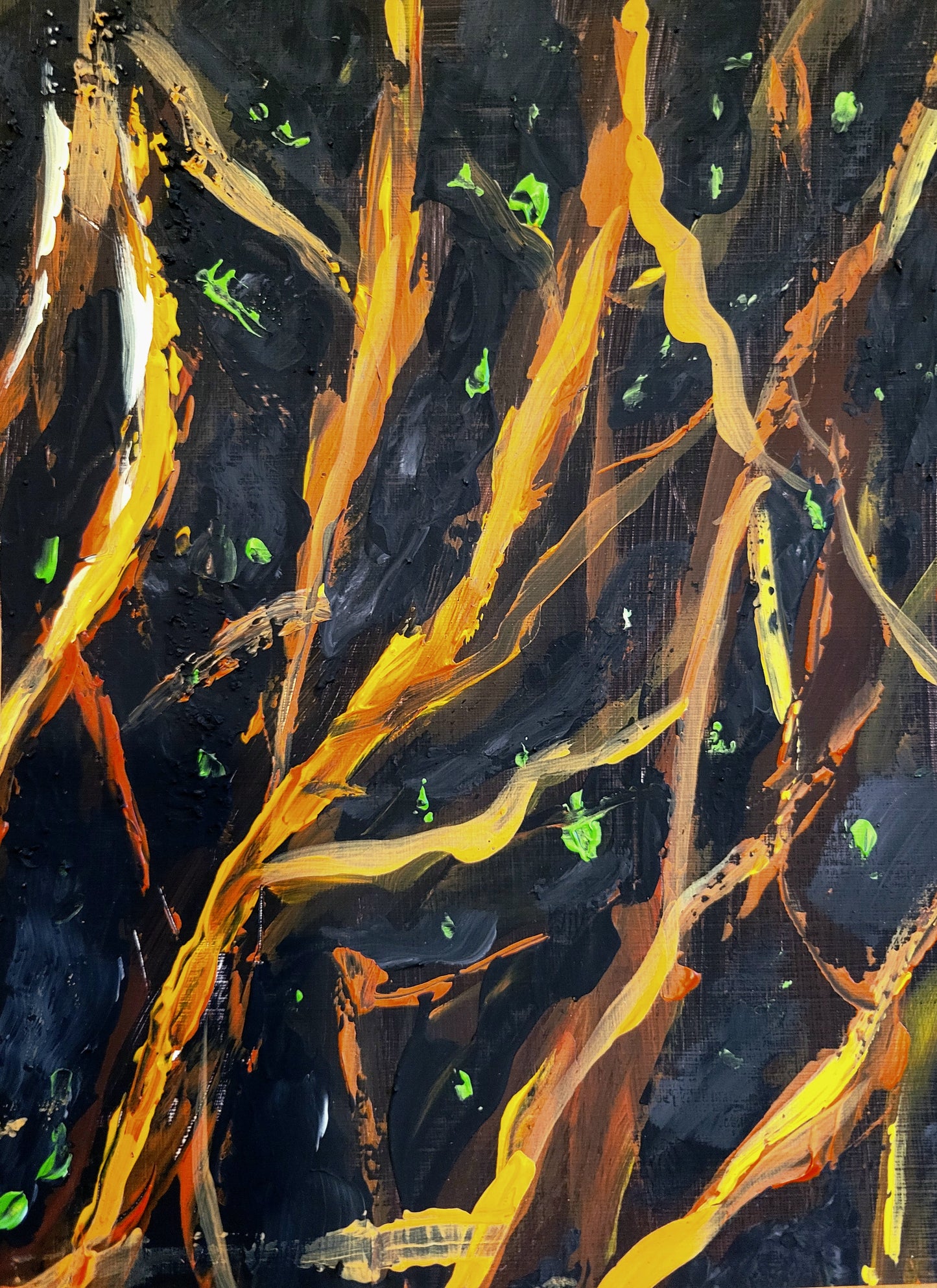 ´Metamorphosis of the earth´, Set of three each 24x18 cm