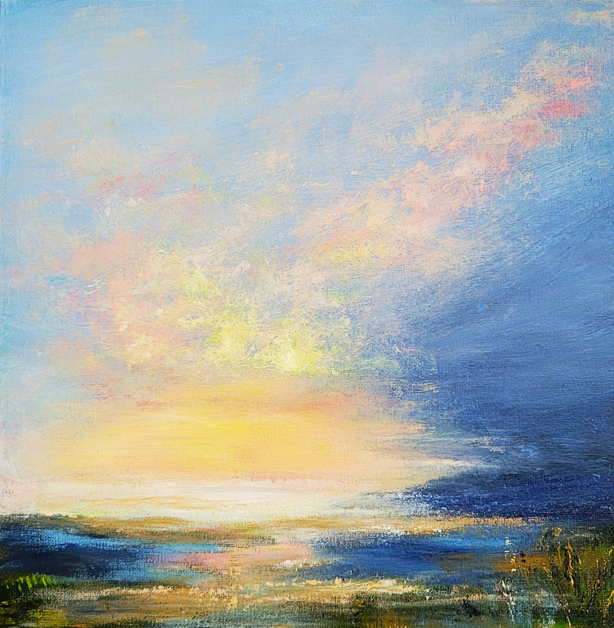 Seascape, 40x40 cm