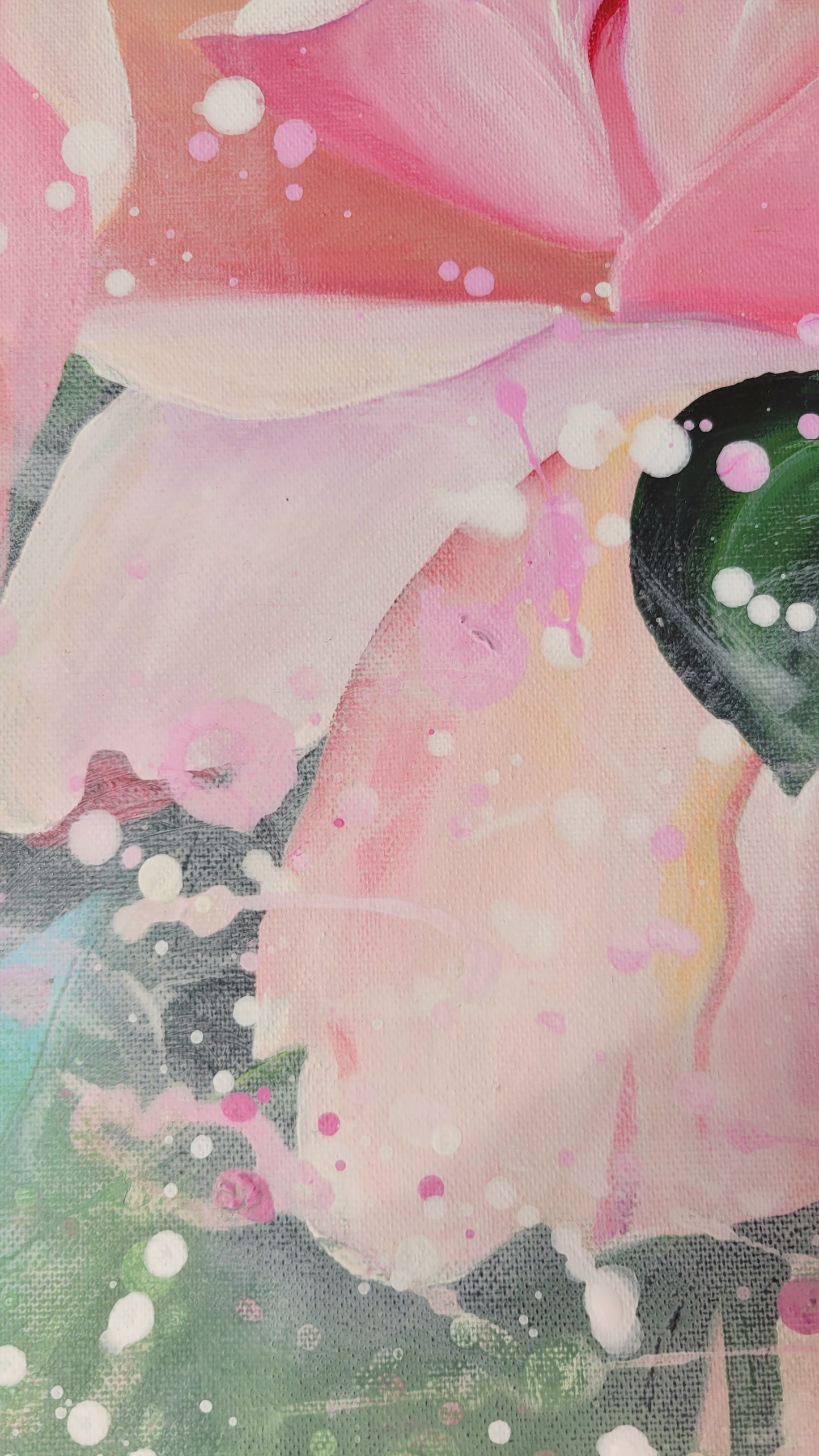 Climbing rose abundance II,  80x120 cm