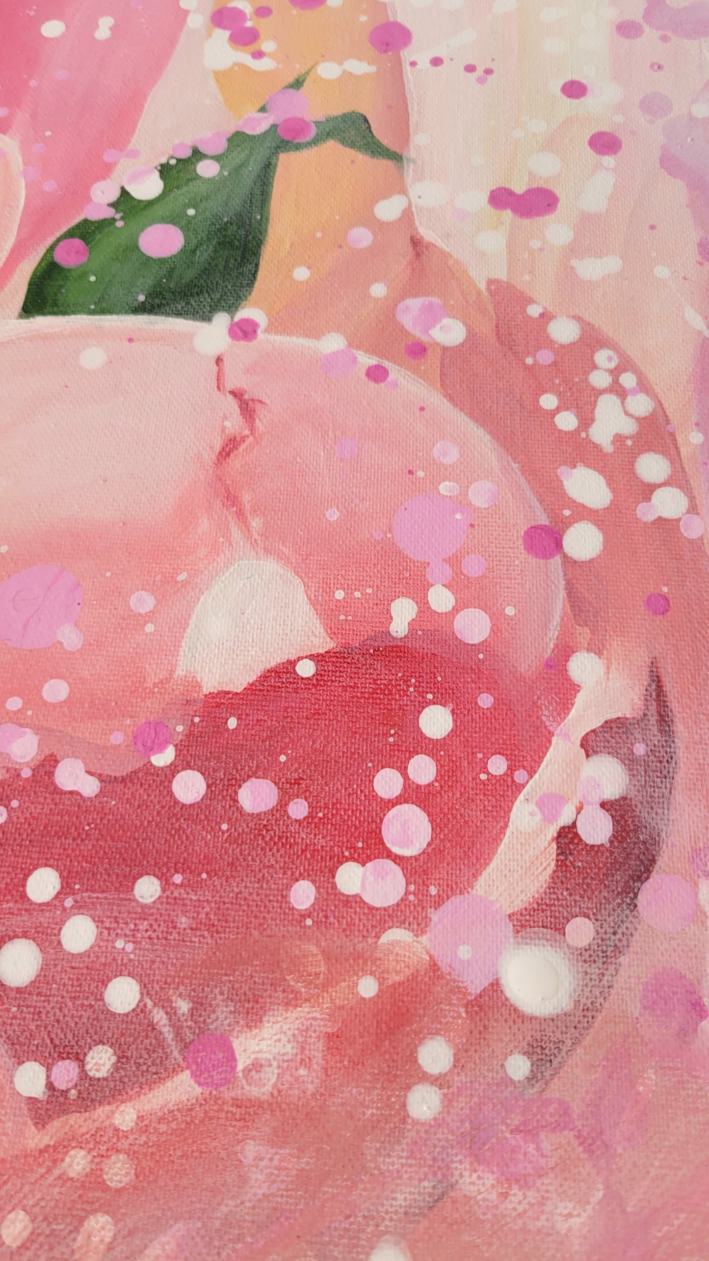 Climbing rose abundance II,  80x120 cm