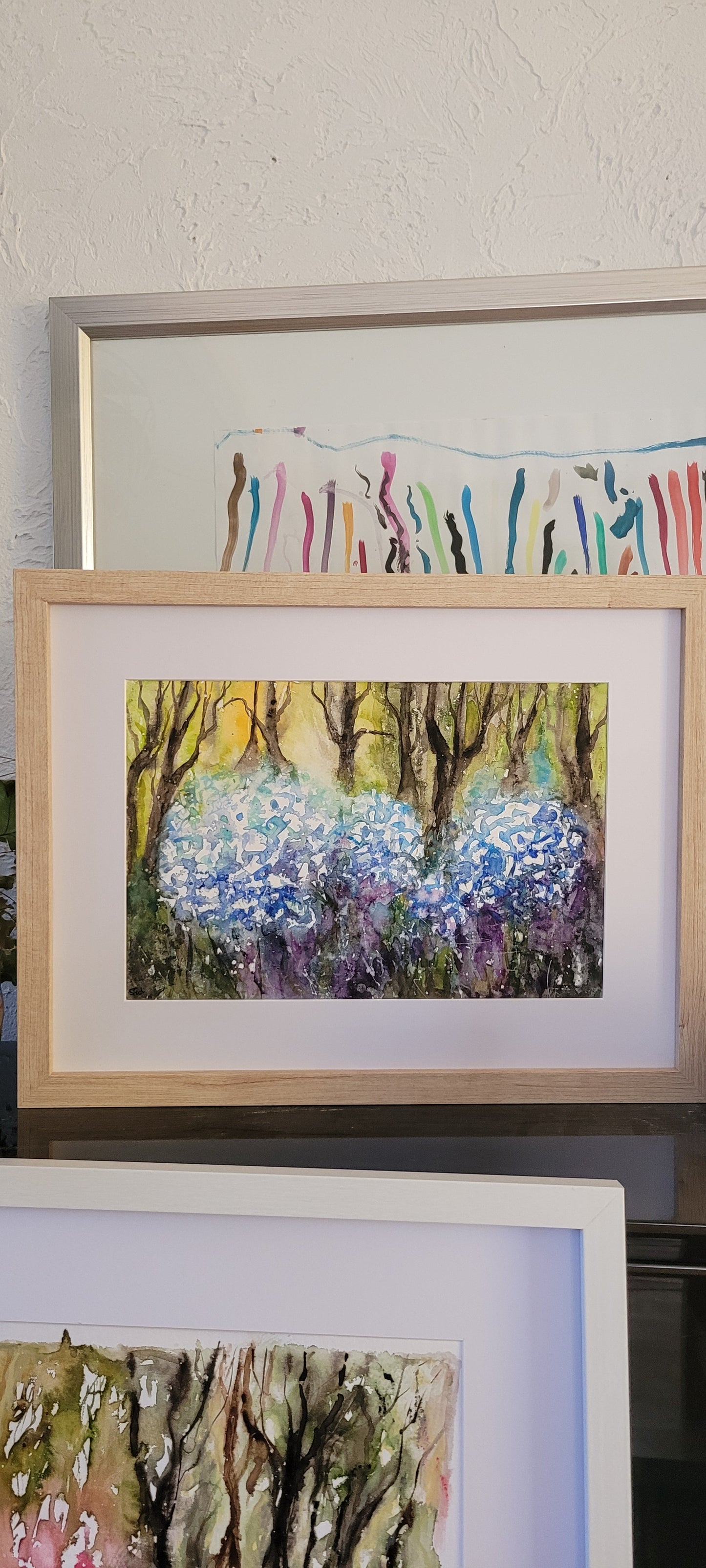 Watercolor ´Blooms at the edge of the forest´, 20x30cm