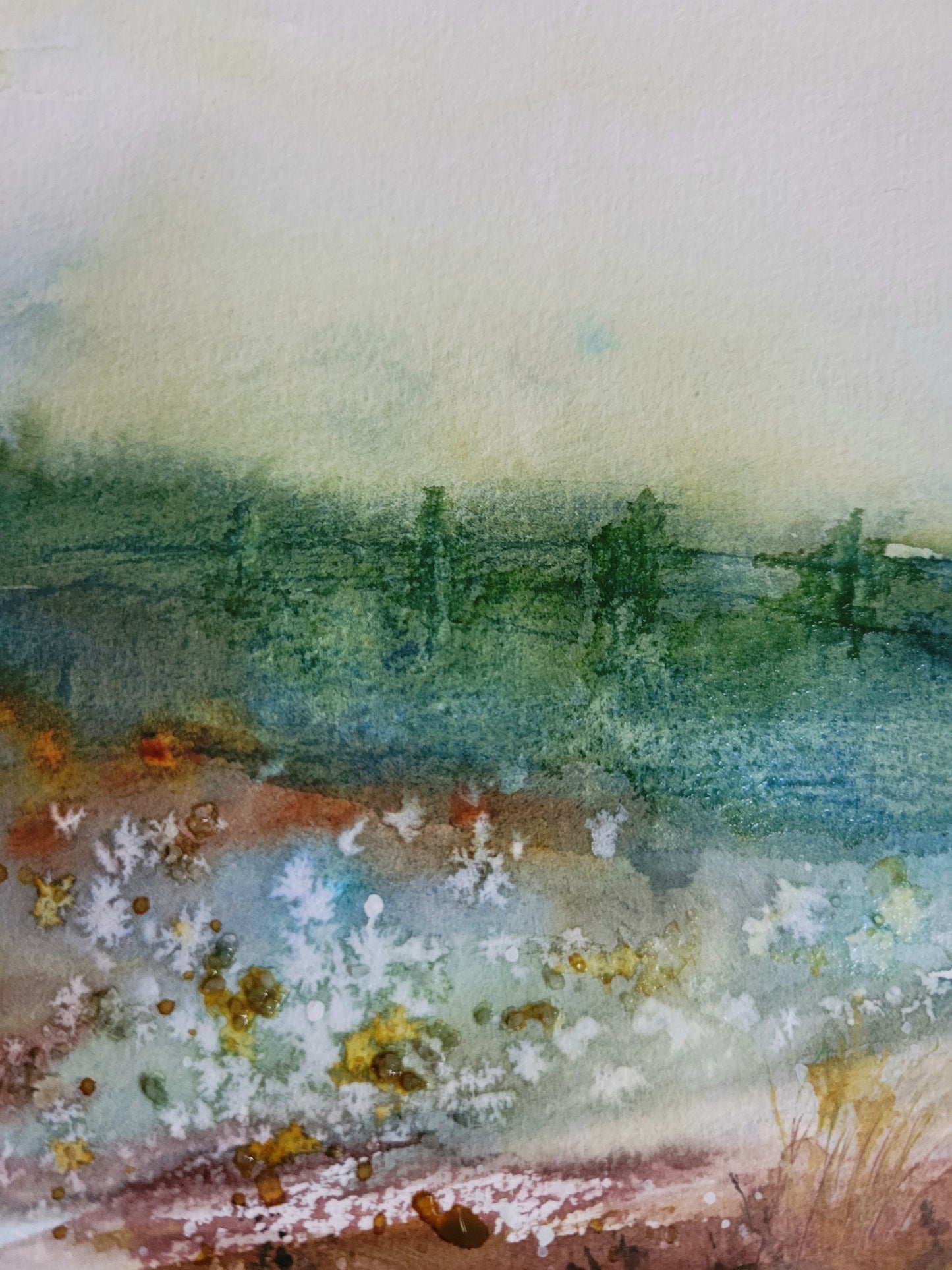 Watercolor ´Híking to where your soul takes you´,  20x30cm