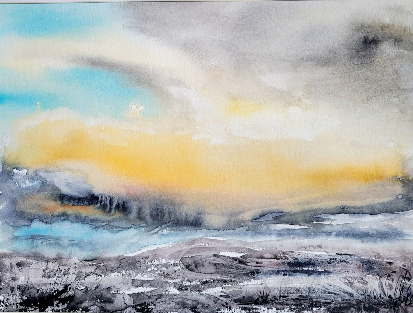 Watercolor ´The sound of silence, 30x40cm