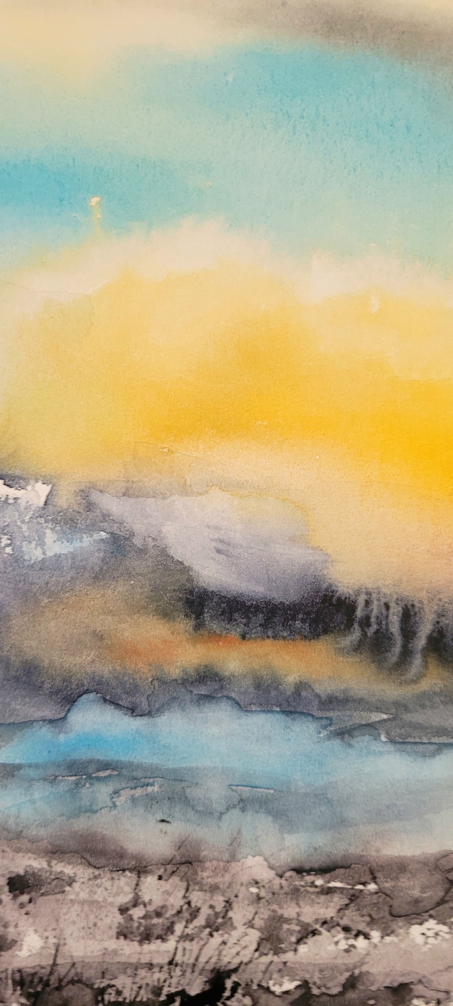 Watercolor ´The sound of silence, 30x40cm