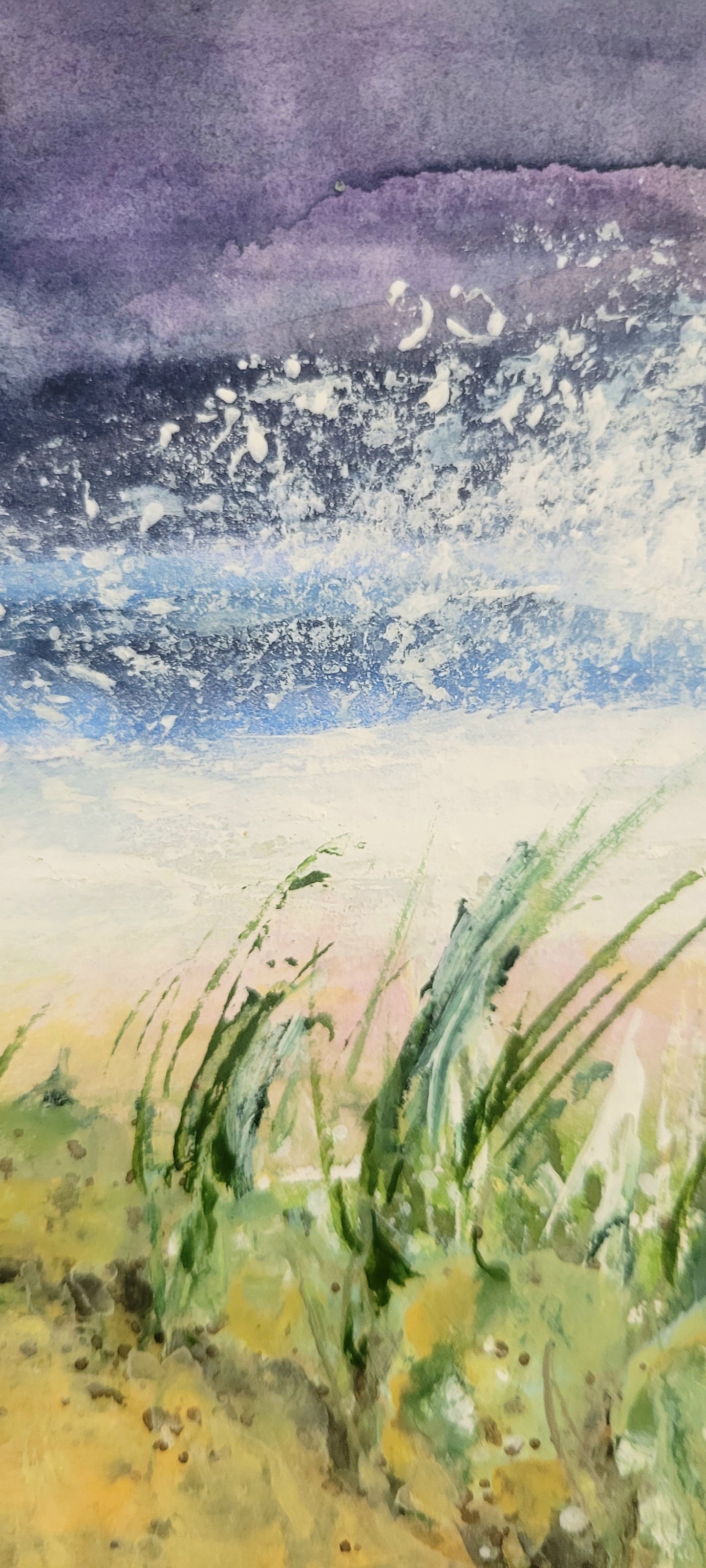 Watercolor ´Finally at the sea´, 30x40cm