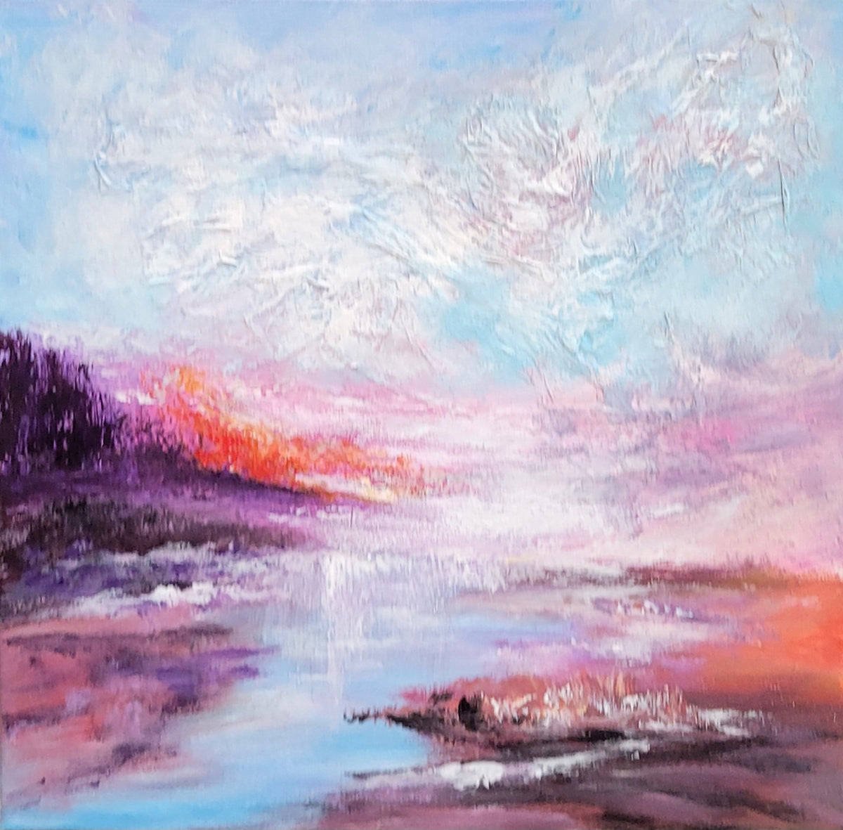 Heathery landscapes´, 40x40cm