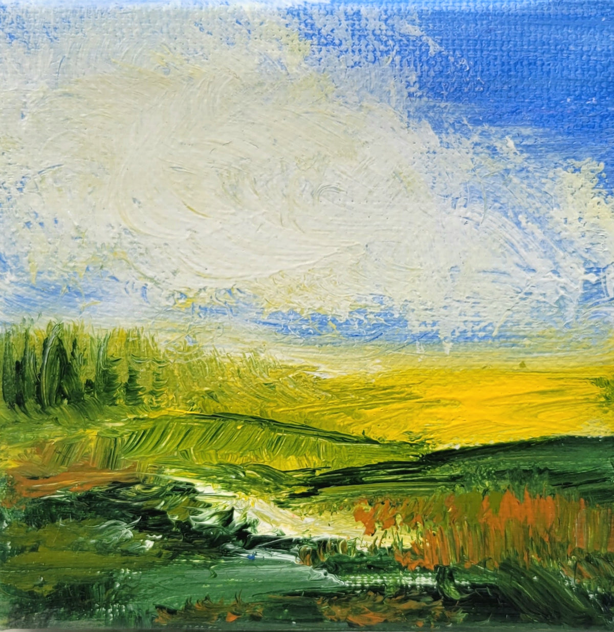 ´Eifel II´, 10x10 cm