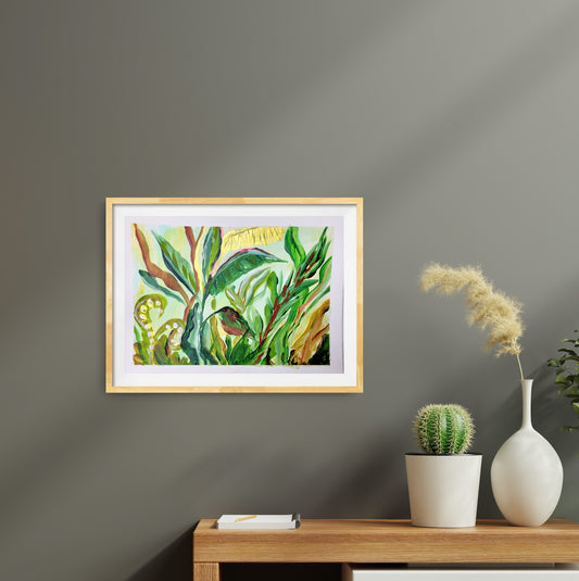 Golden jungle vibes, Set of 4, ca. 10x15cm,