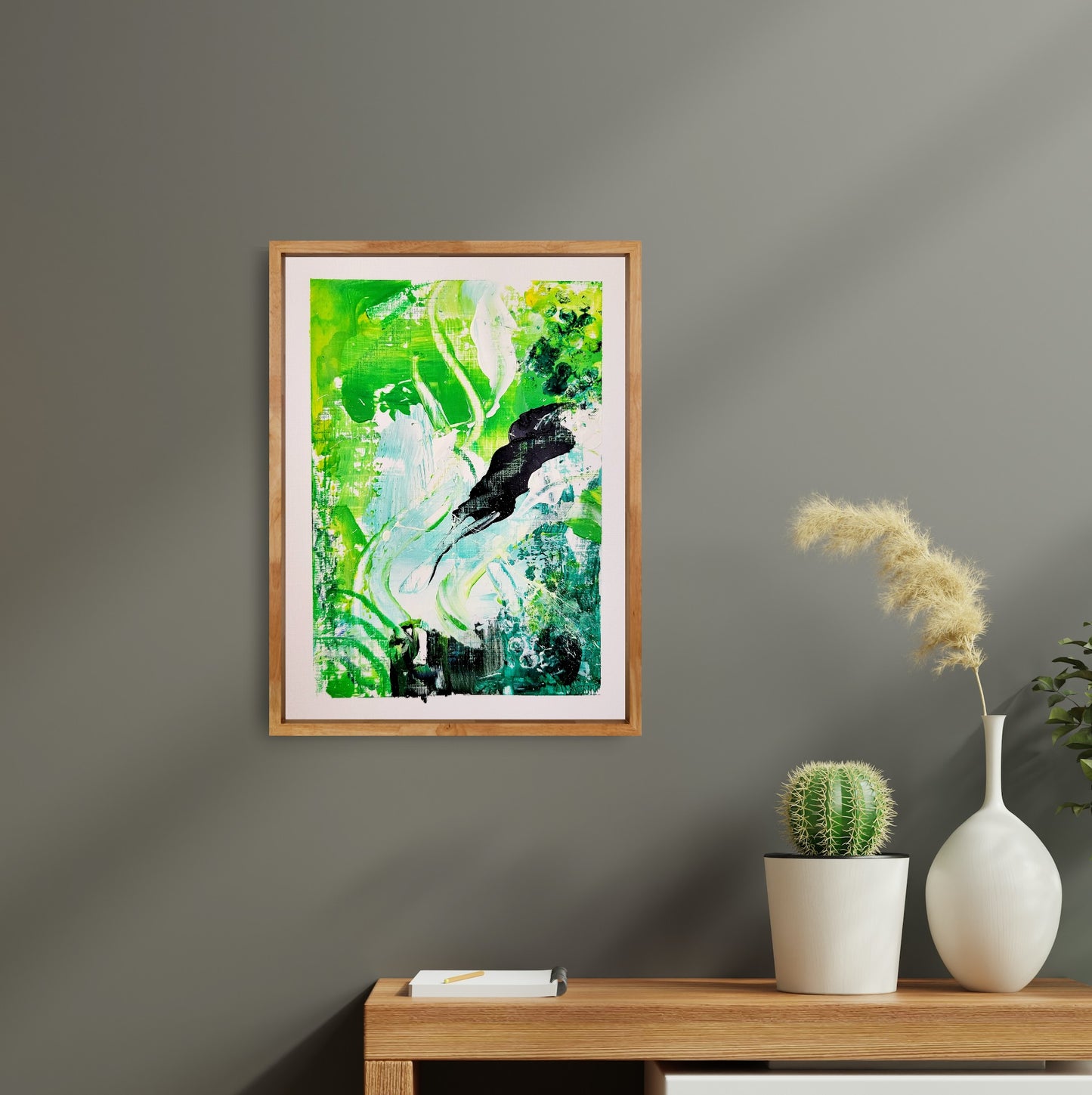 Éxtasis verde V, 18x13 cm